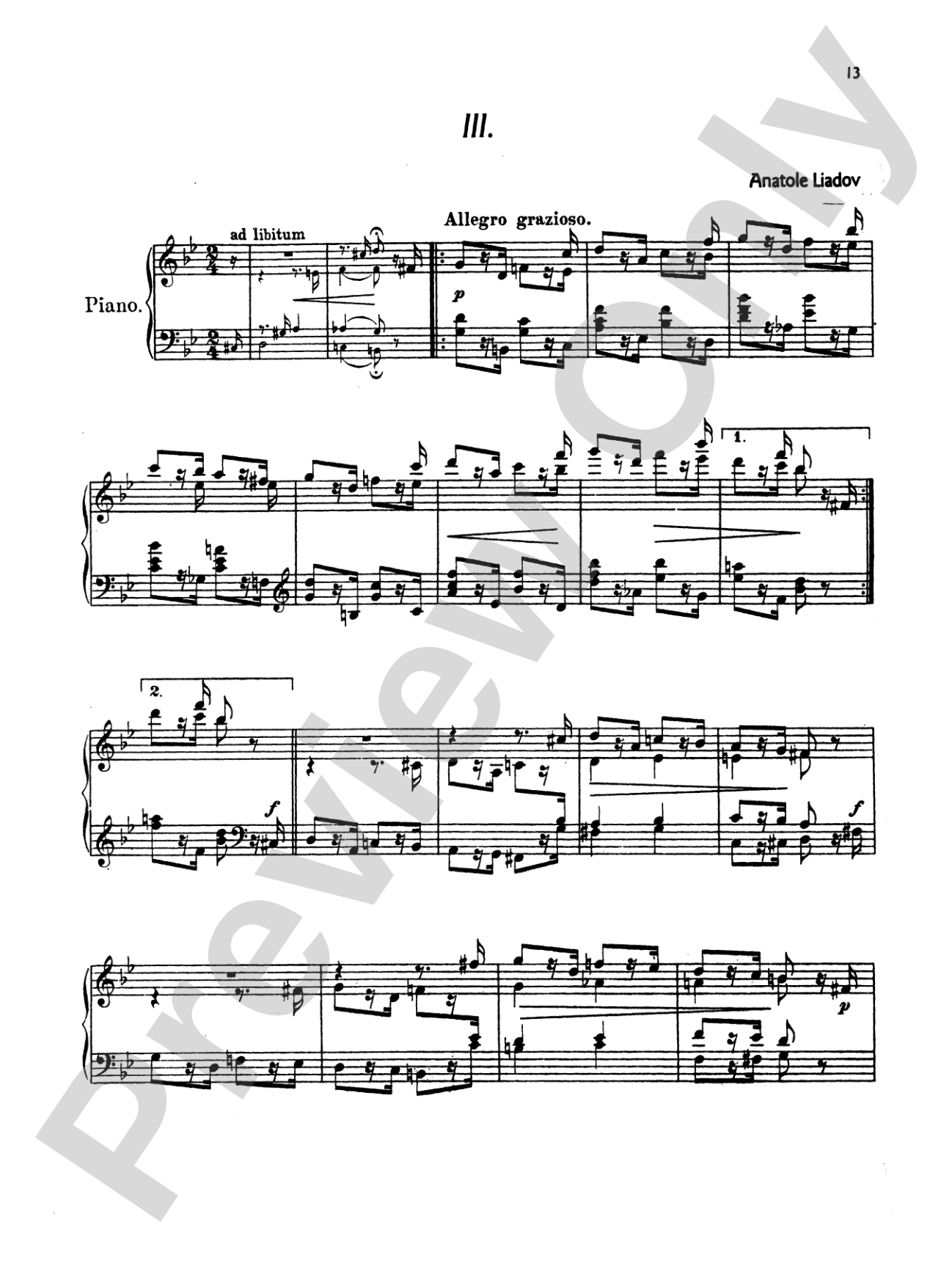 Liadov: Arabesques