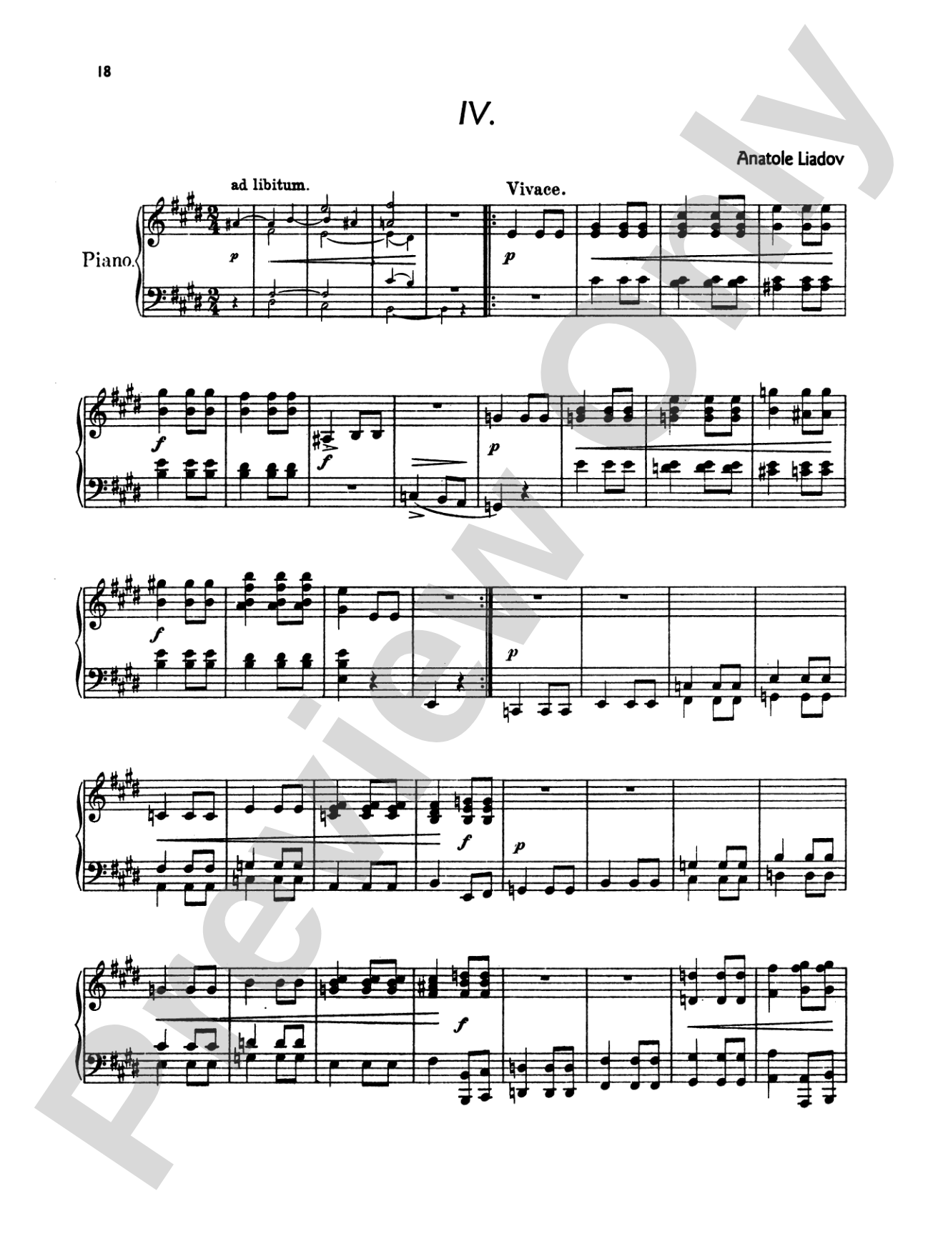 Liadov: Arabesques