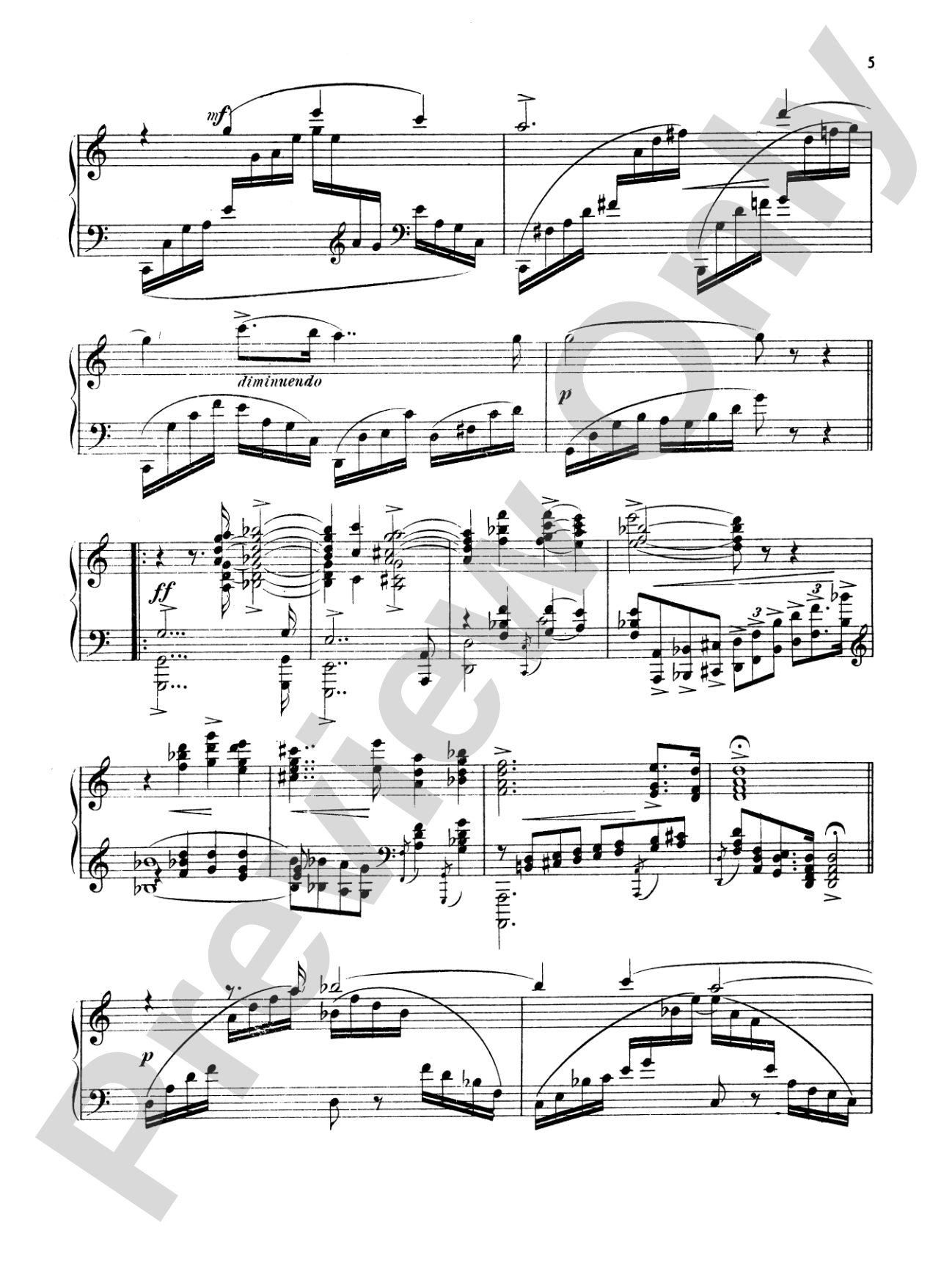 Arensky: Twenty-four Morceau Characteristiques, Op. 36: Piano Book