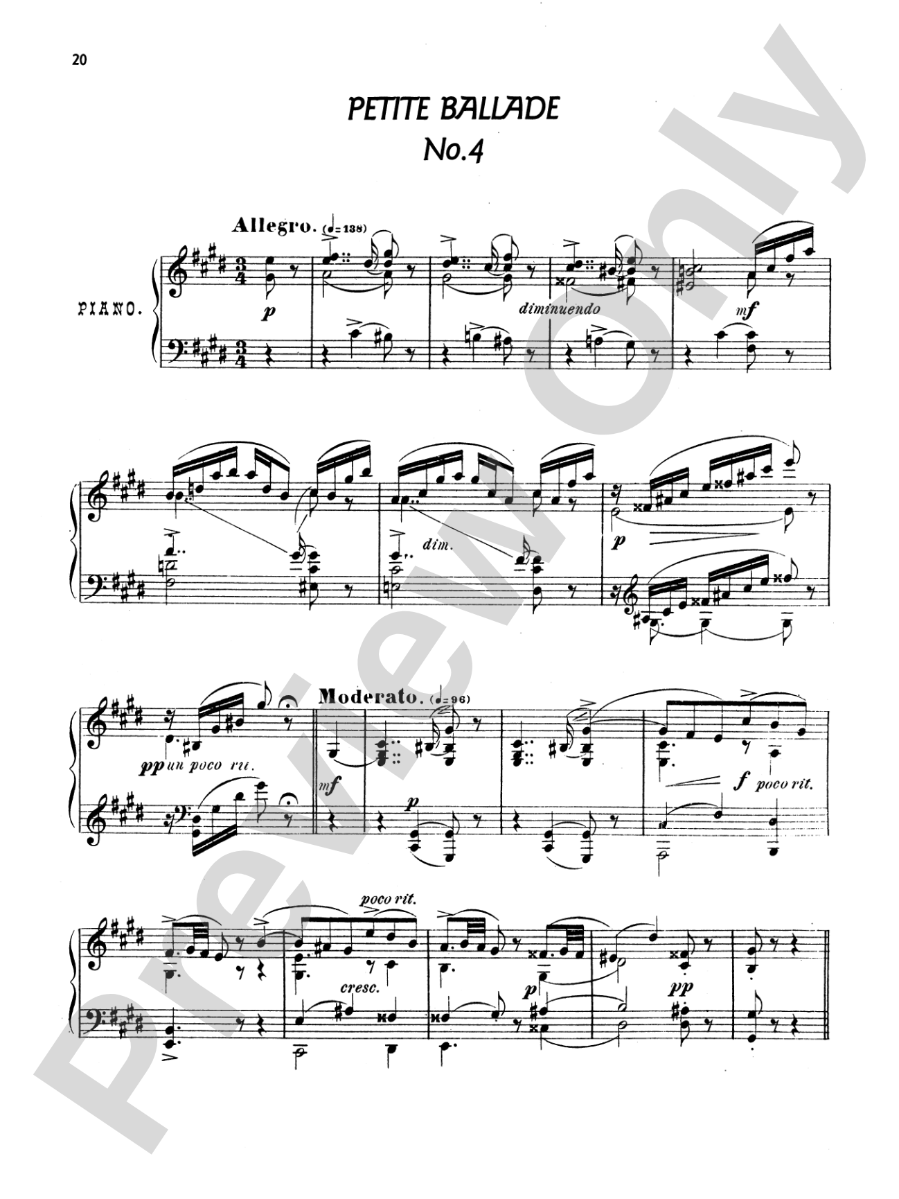 Arensky: Twenty-four Morceau Characteristiques, Op. 36