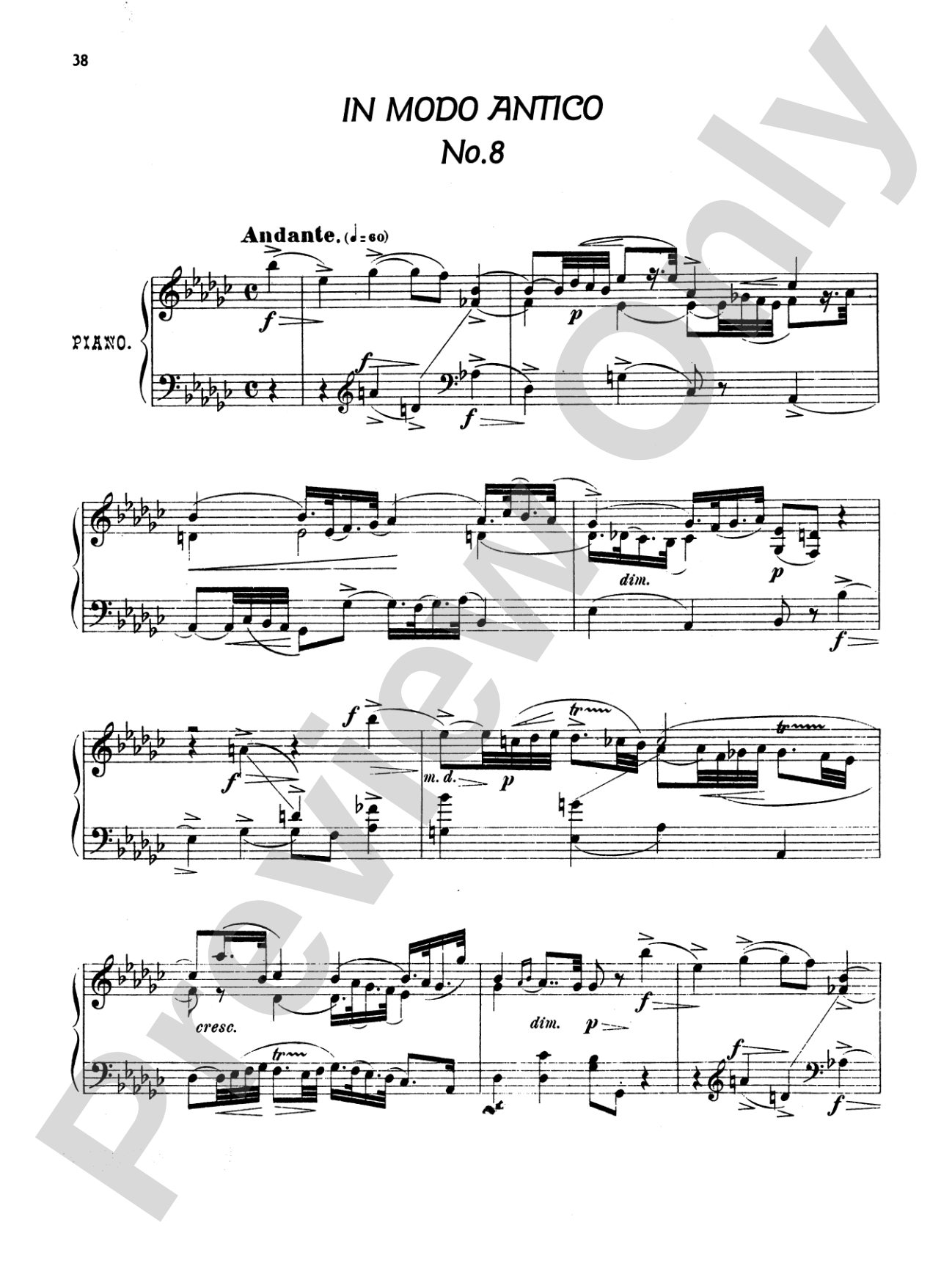 Arensky: Twenty-four Morceau Characteristiques, Op. 36