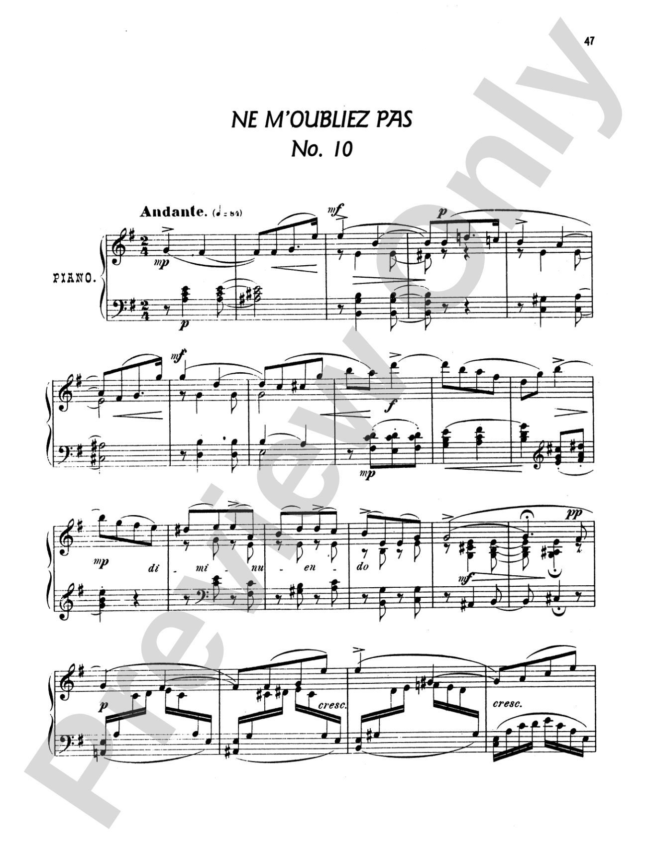 Arensky: Twenty-four Morceau Characteristiques, Op. 36