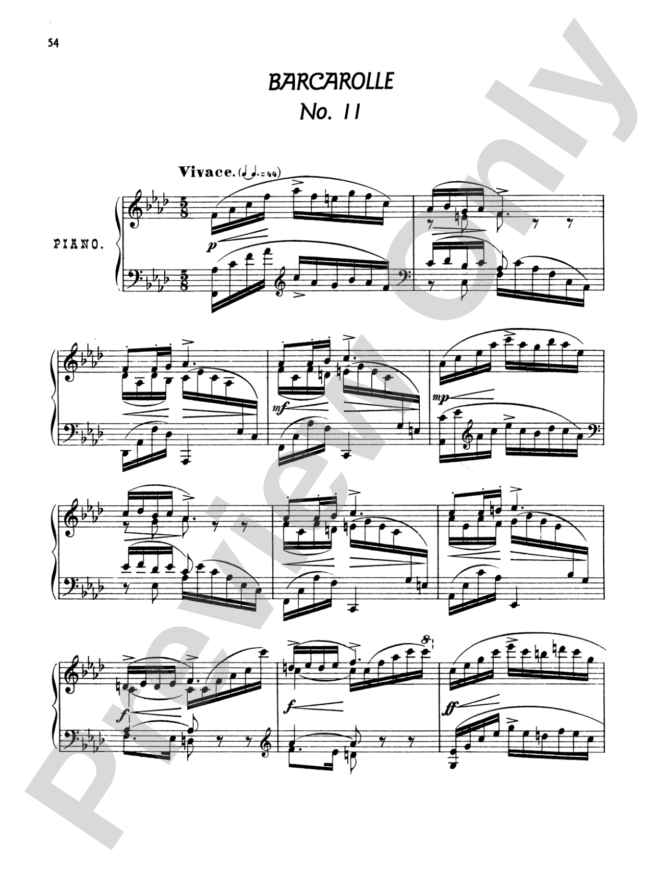 Arensky: Twenty-four Morceau Characteristiques, Op. 36