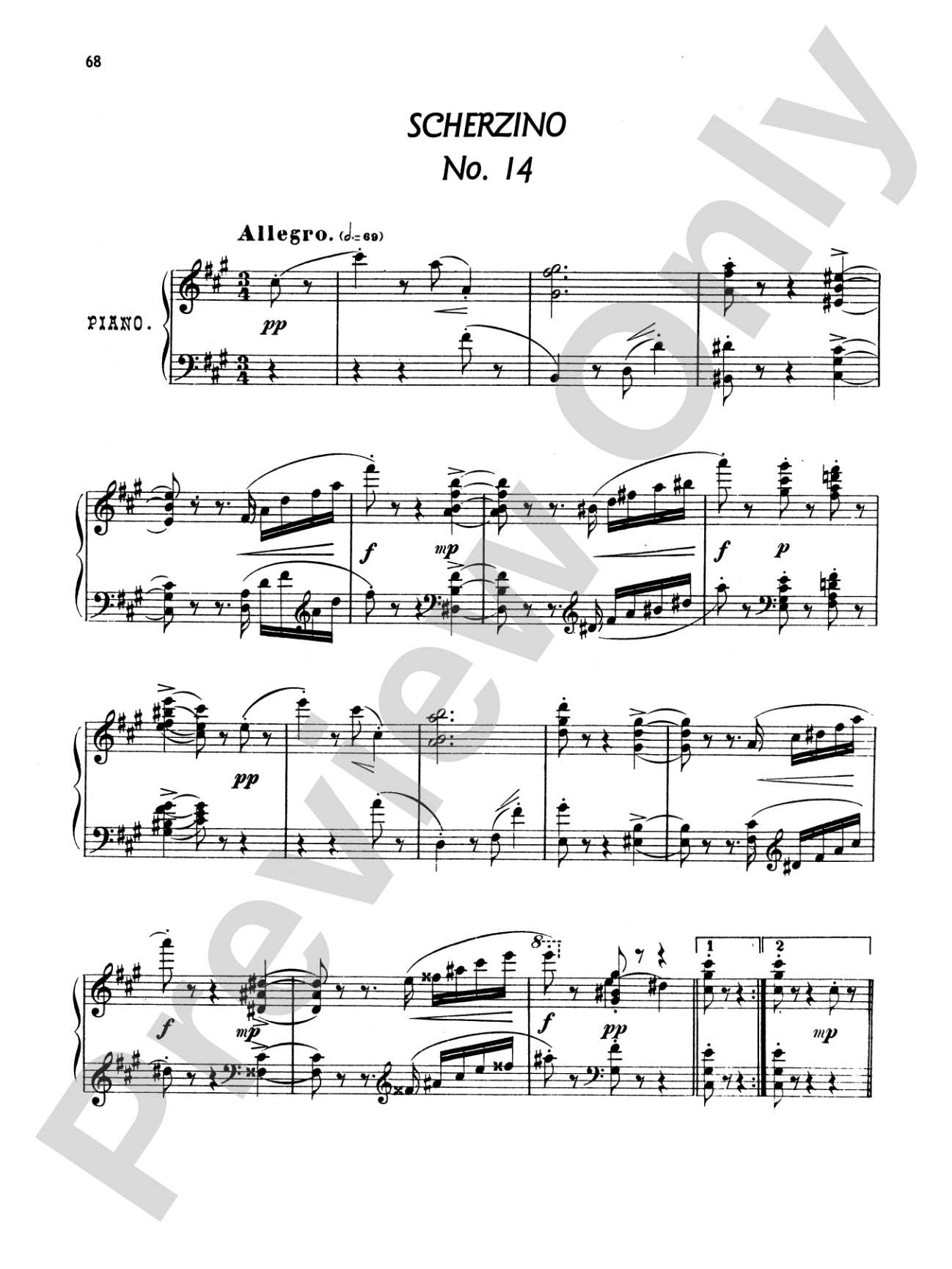 Arensky: Twenty-four Morceau Characteristiques, Op. 36