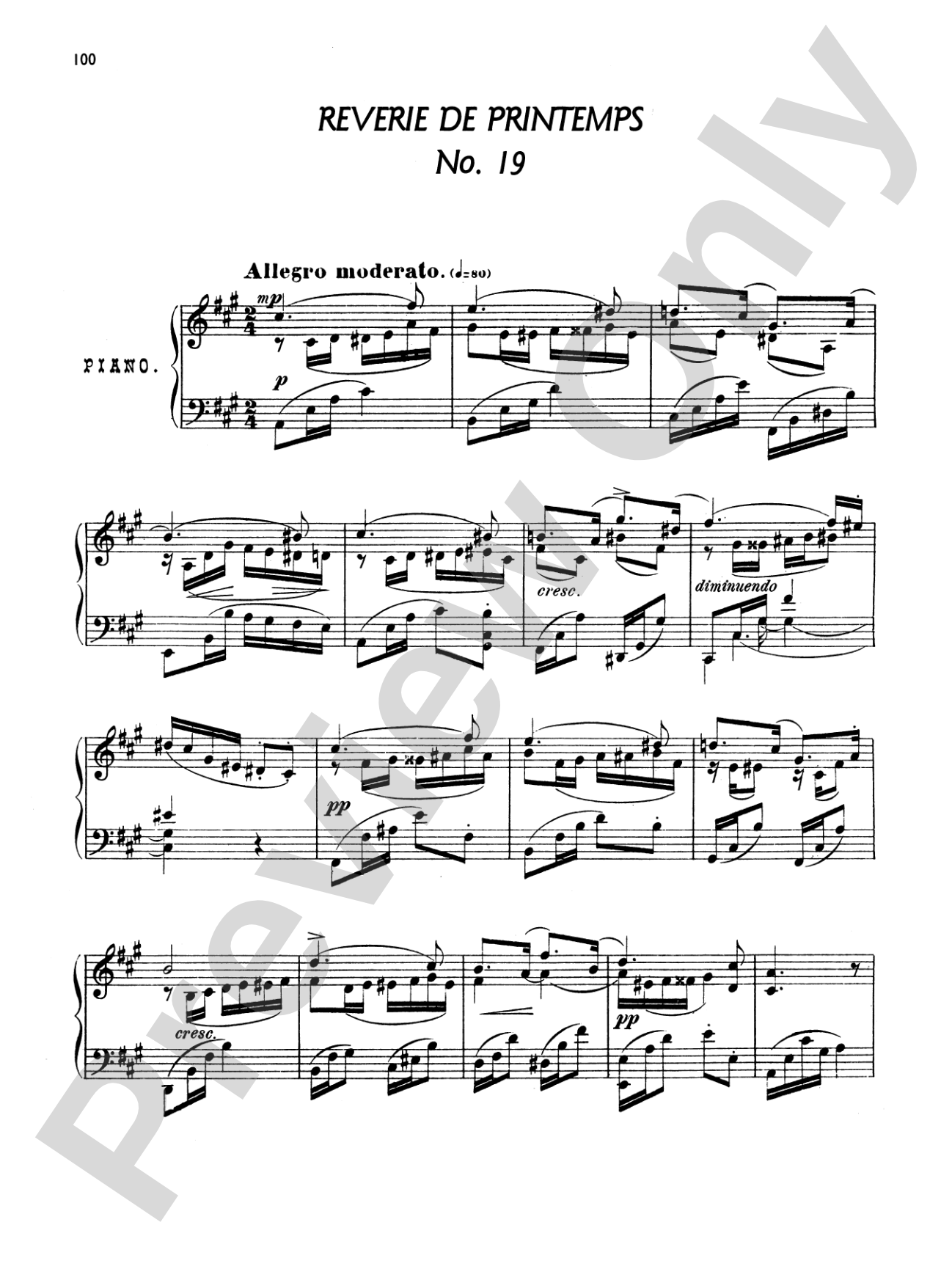 Arensky: Twenty-four Morceau Characteristiques, Op. 36