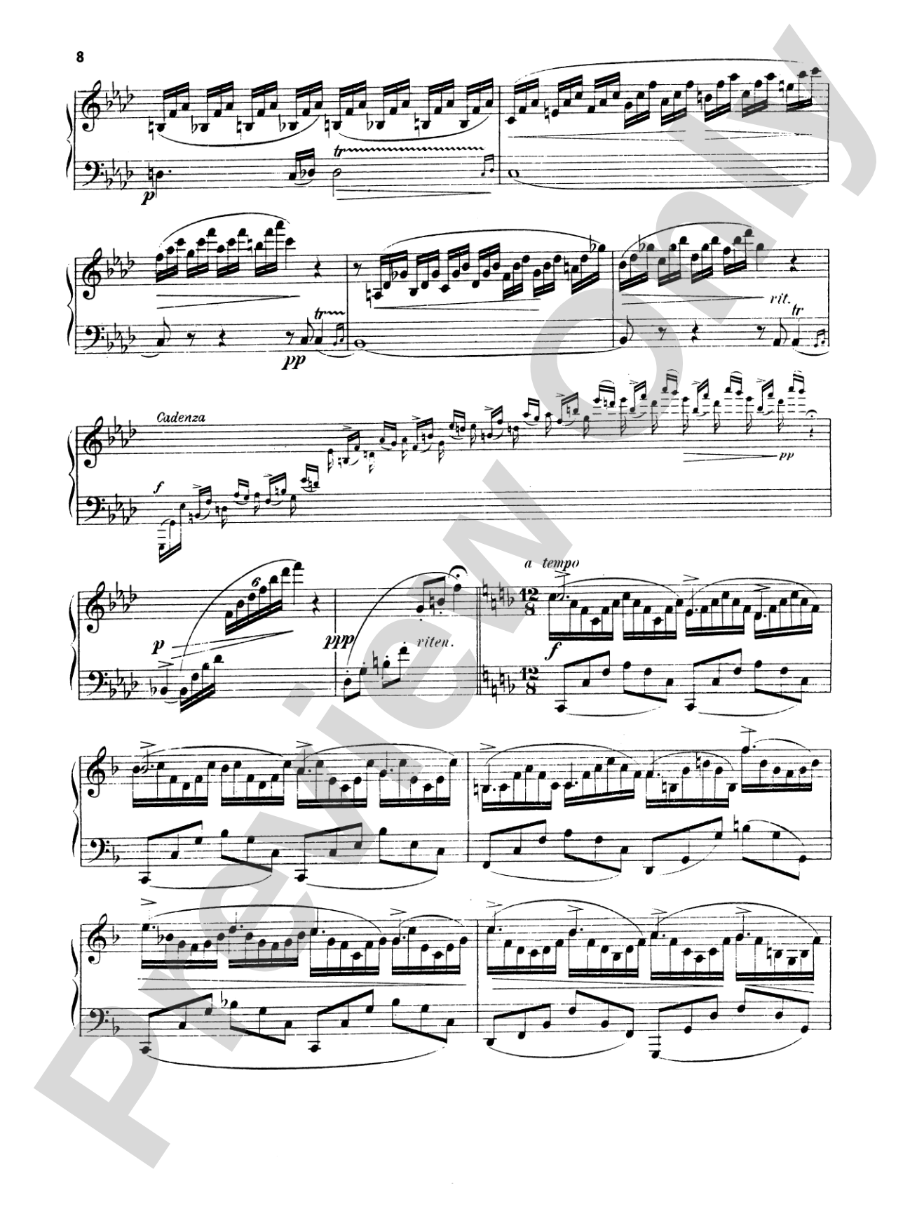Arensky: Trois Esquisses, Op. 24: Piano
