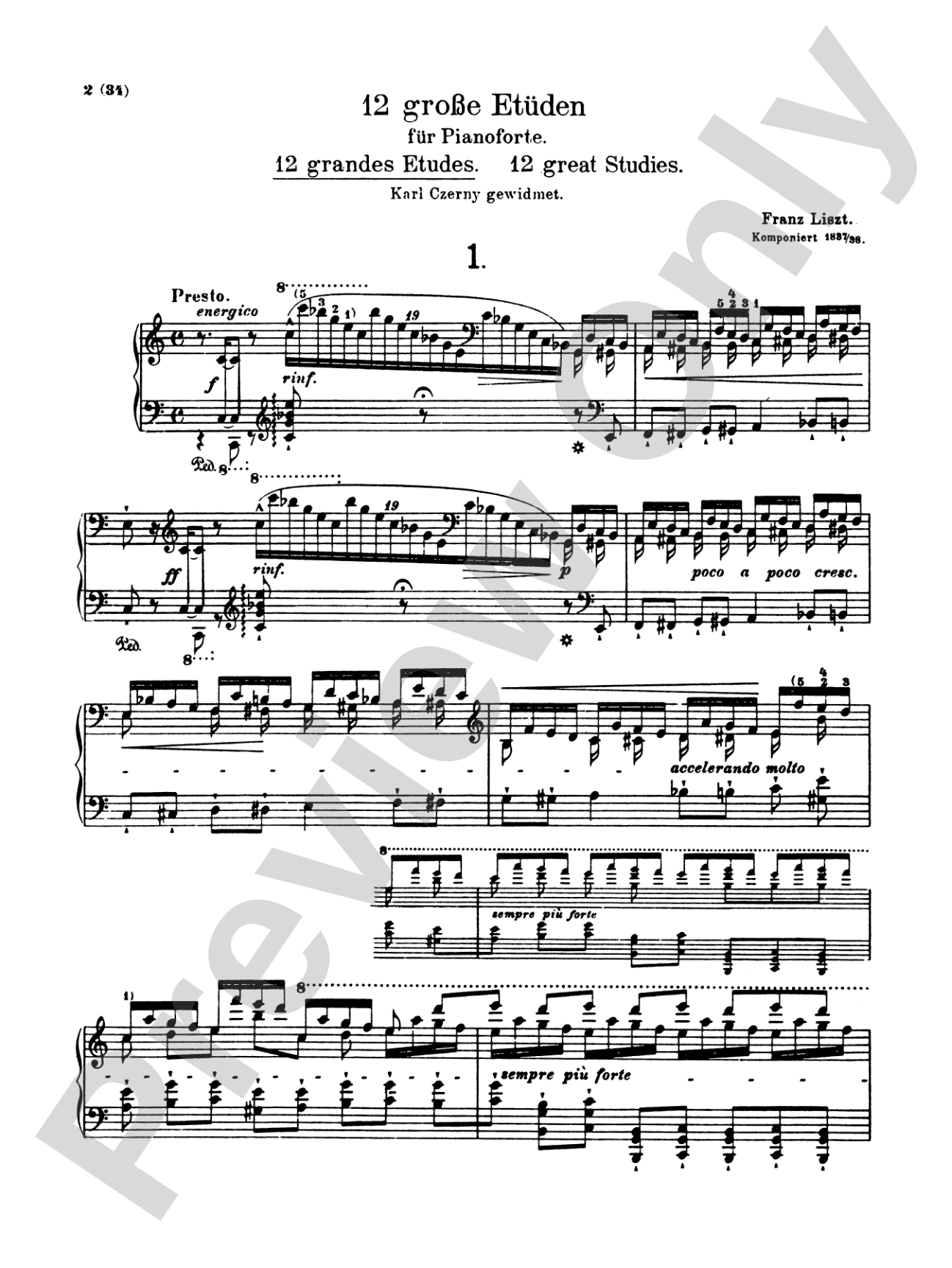 Liszt: Etudes (Volume I)