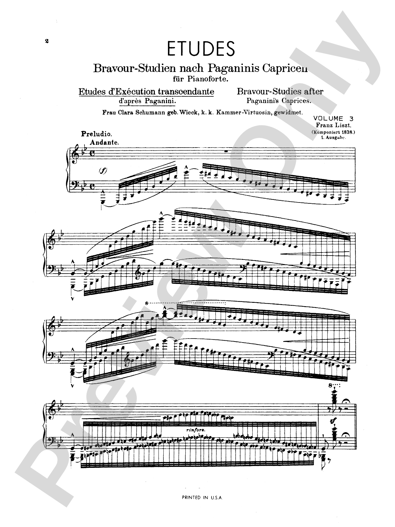 Liszt: Etudes (Volume III): Piano Book