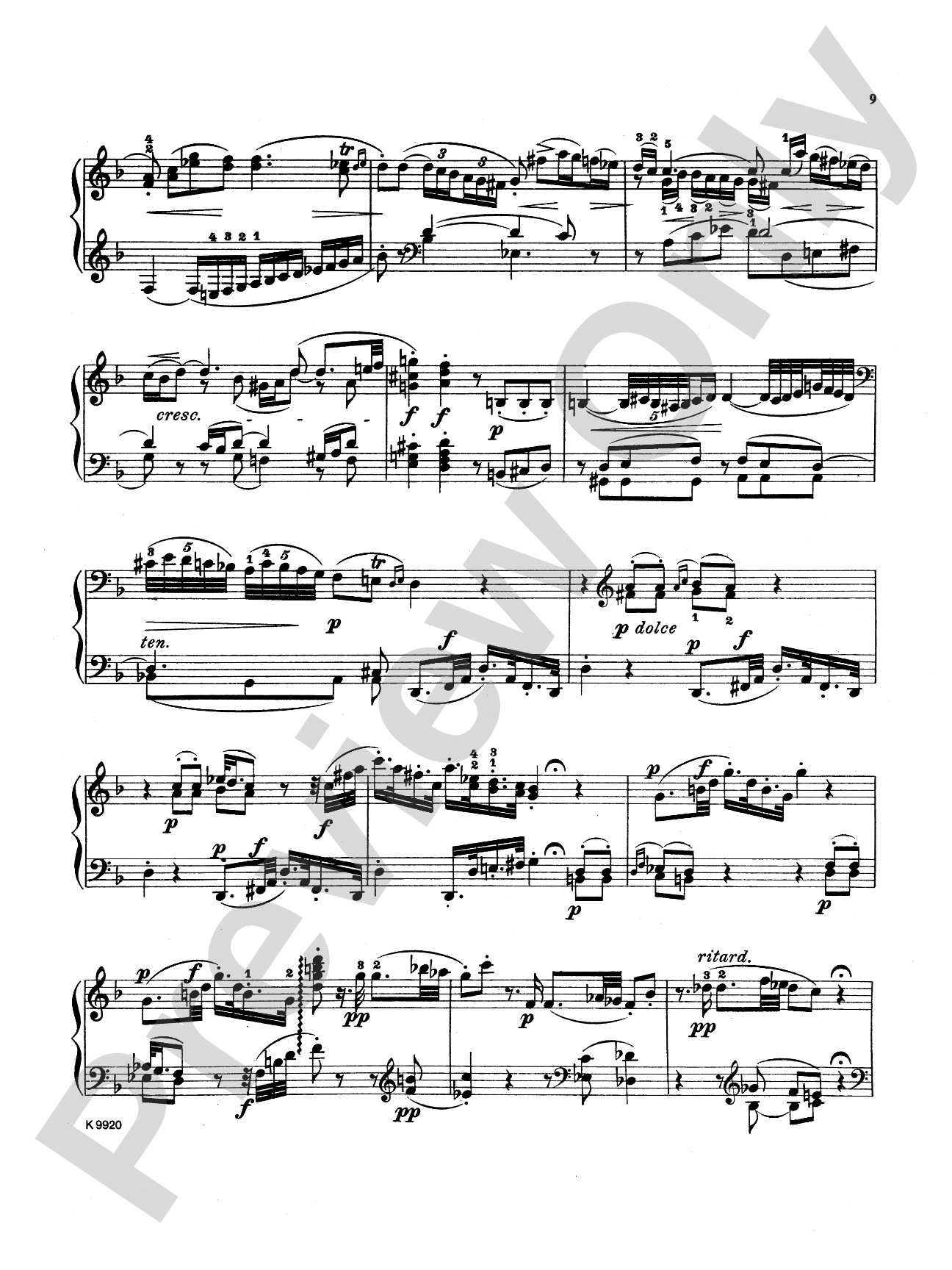 Bach: Six Sonatas: Piano Book