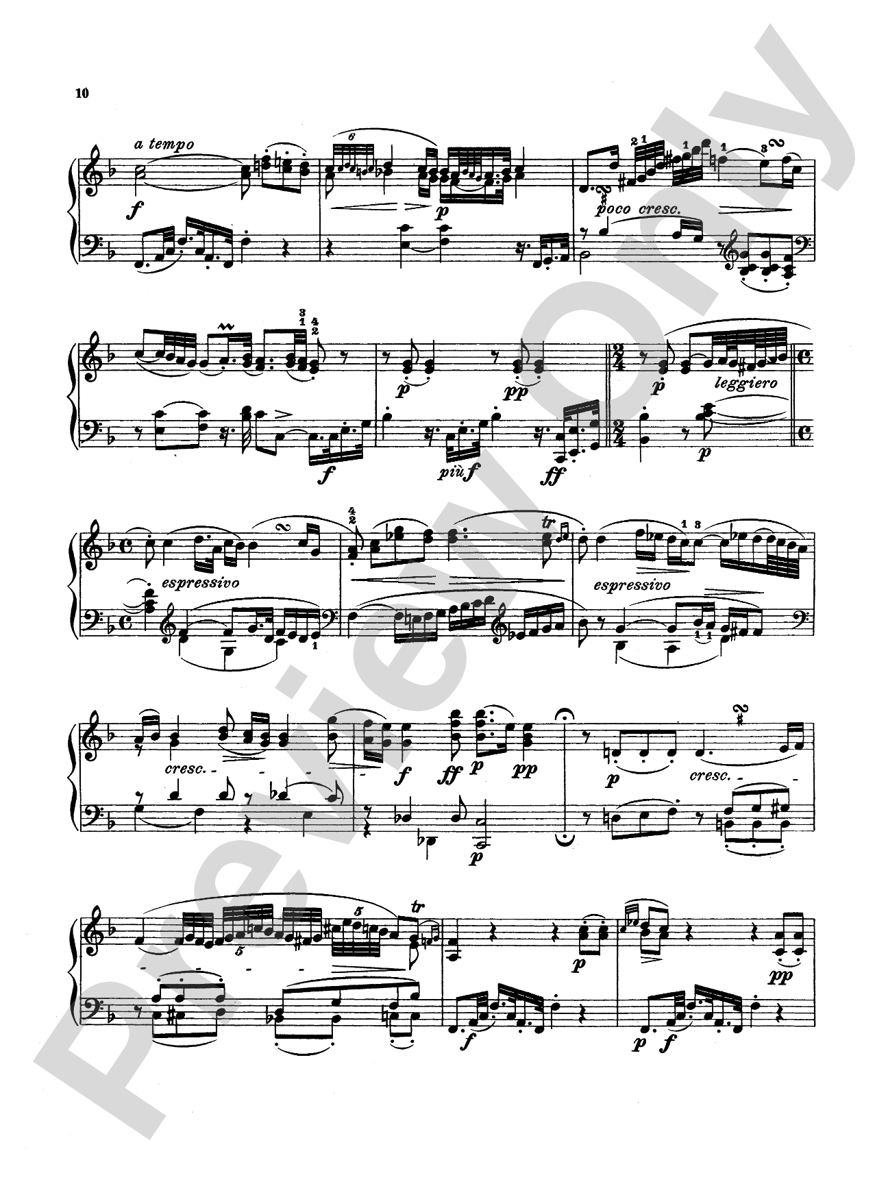 Bach: Six Sonatas: Piano Book