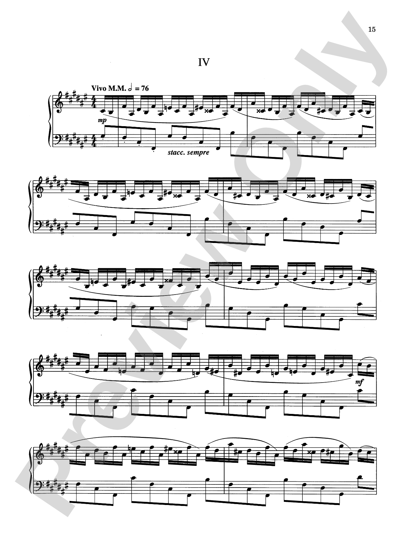 Stravinsky: Four Etudes, Op. 7