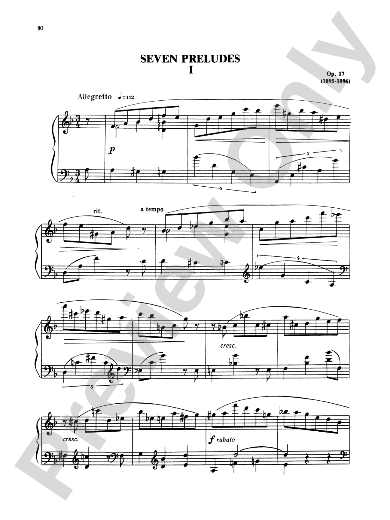 Scriabin: Preludes