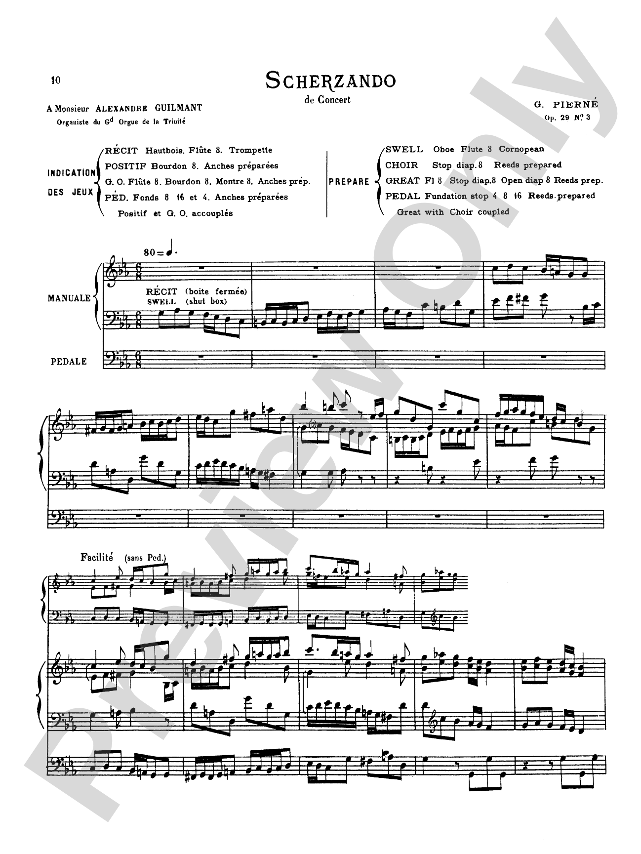 Pierné: Three Pieces, Op. 29