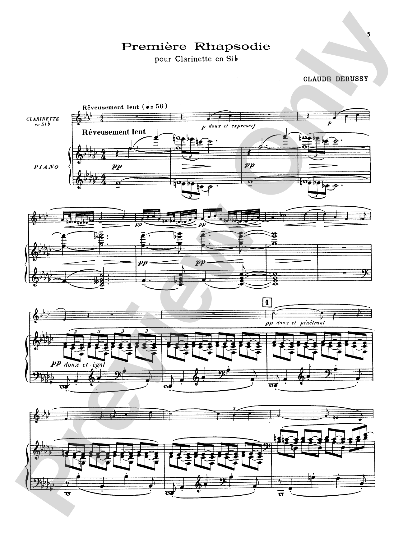 Debussy: Petite Pièce and Prèmiere Rhapsodie