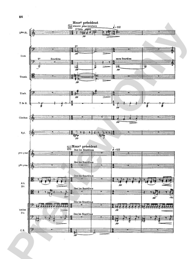 Debussy: Iberia (miniature orchestral score)