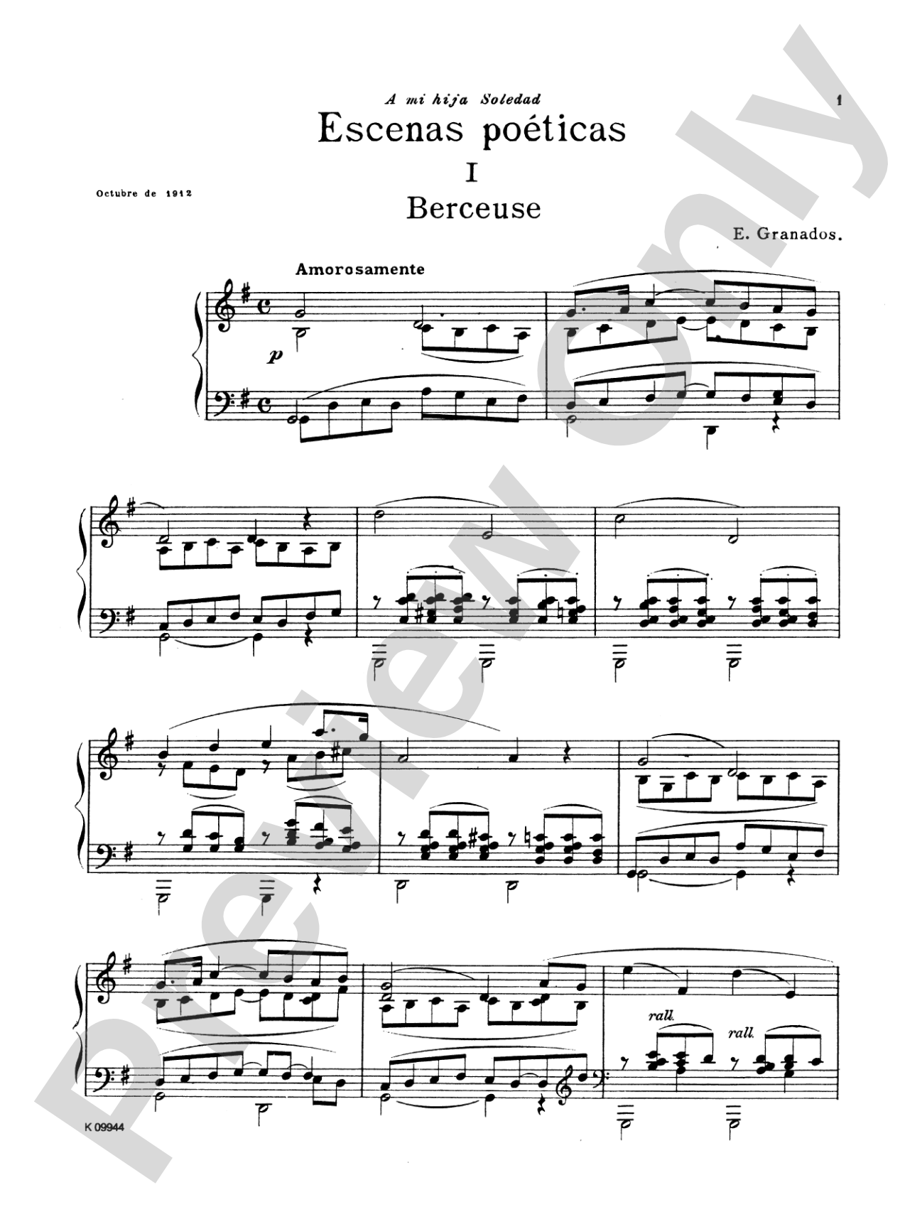 Granados: Escenas Poéticas