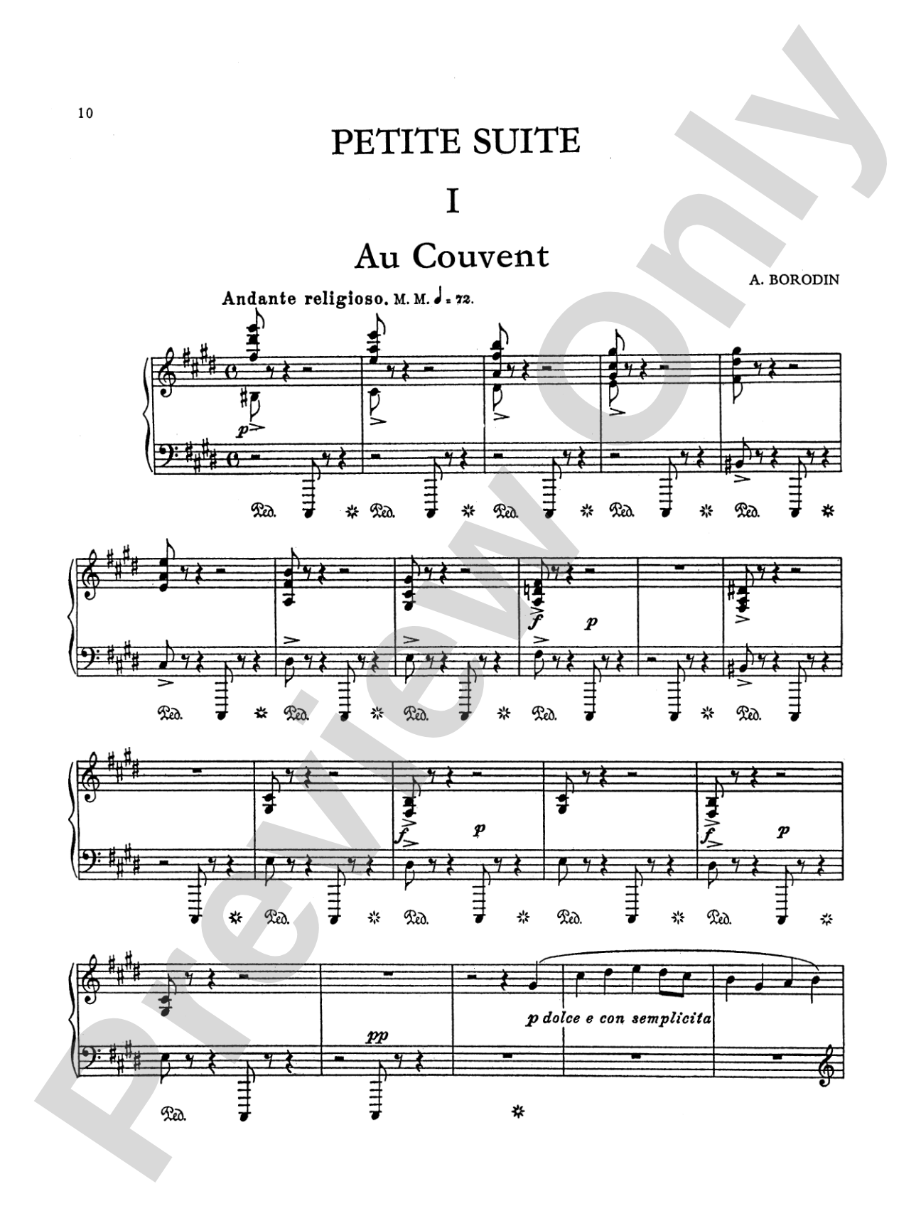 Borodin: Scherzo and Petite Suite