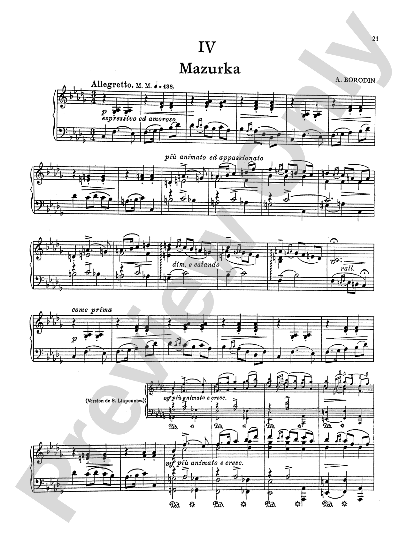 Borodin: Scherzo and Petite Suite