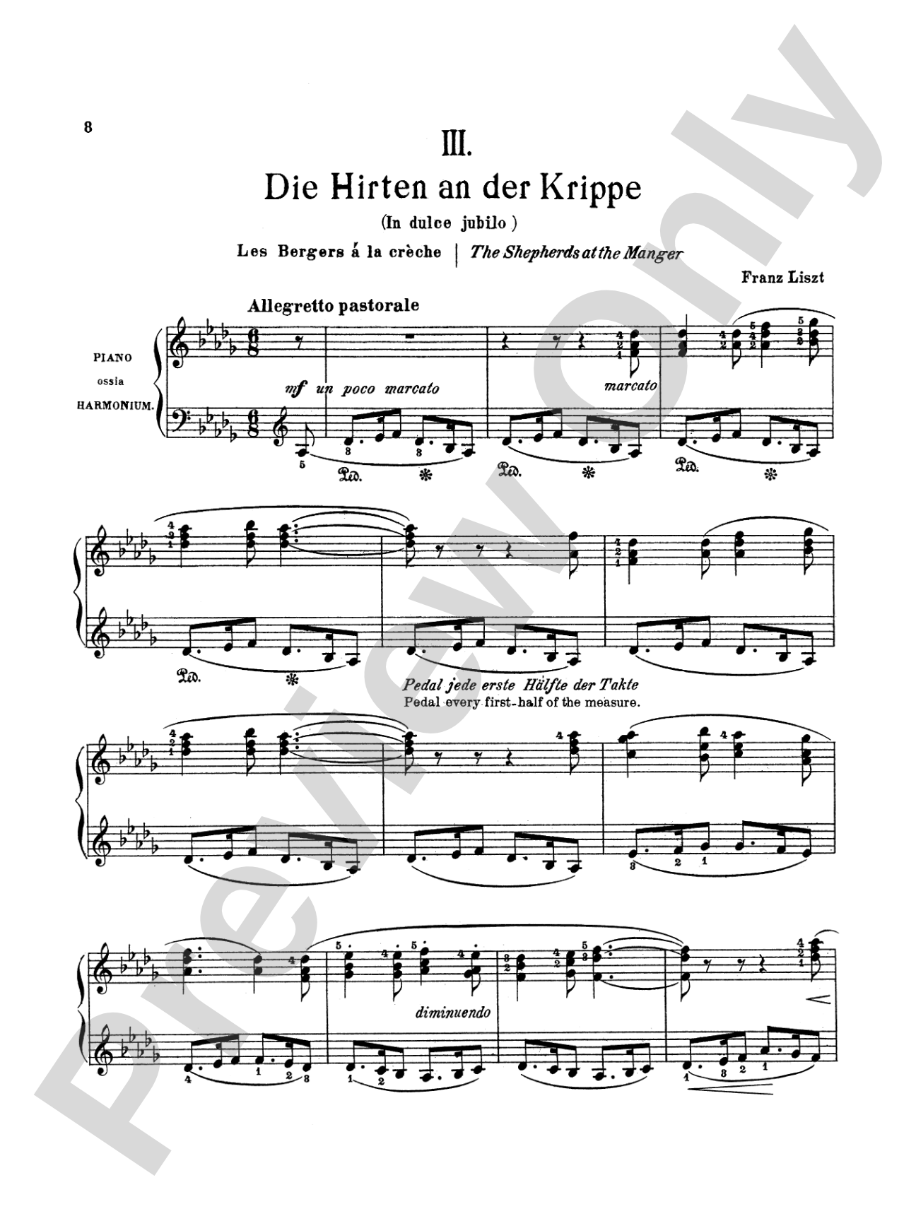 Liszt: Weihnachtsbaum