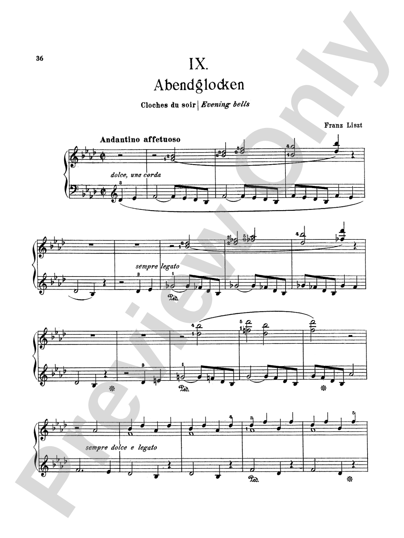 Liszt: Weihnachtsbaum
