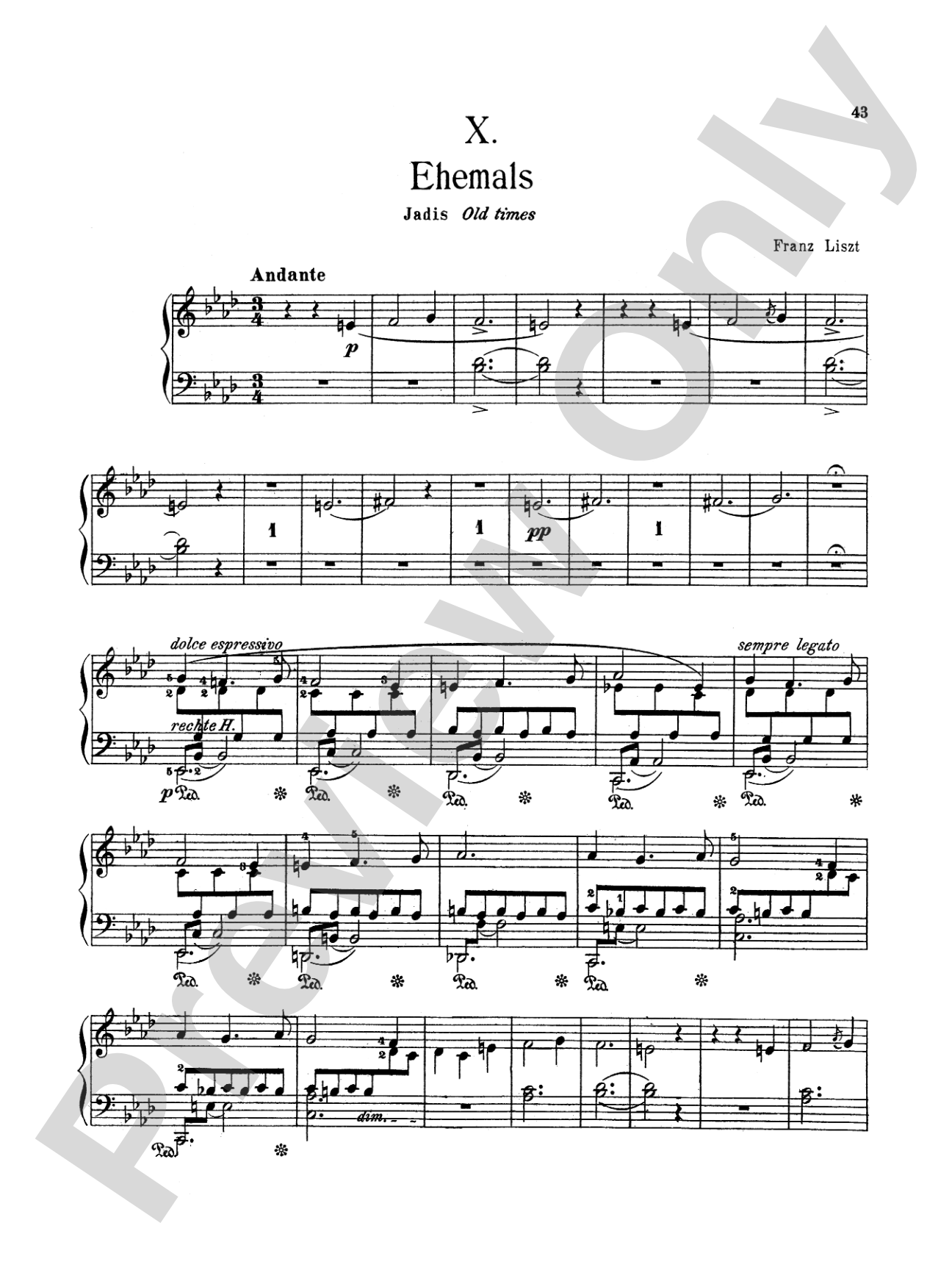 Liszt: Weihnachtsbaum