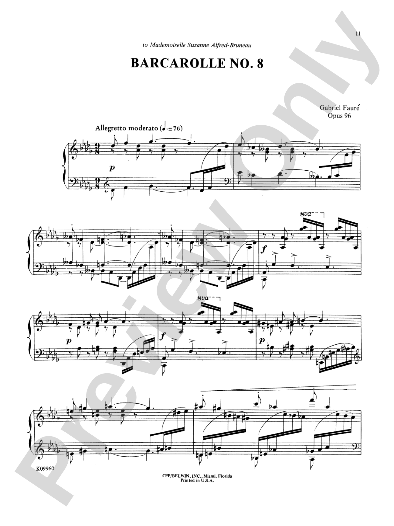 Fauré: Selected Works