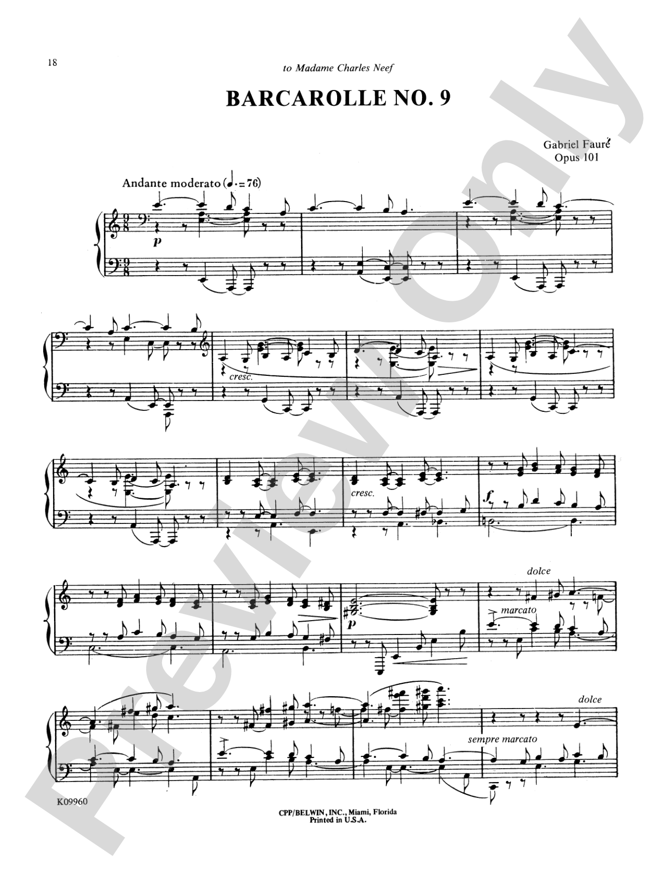 Fauré: Selected Works