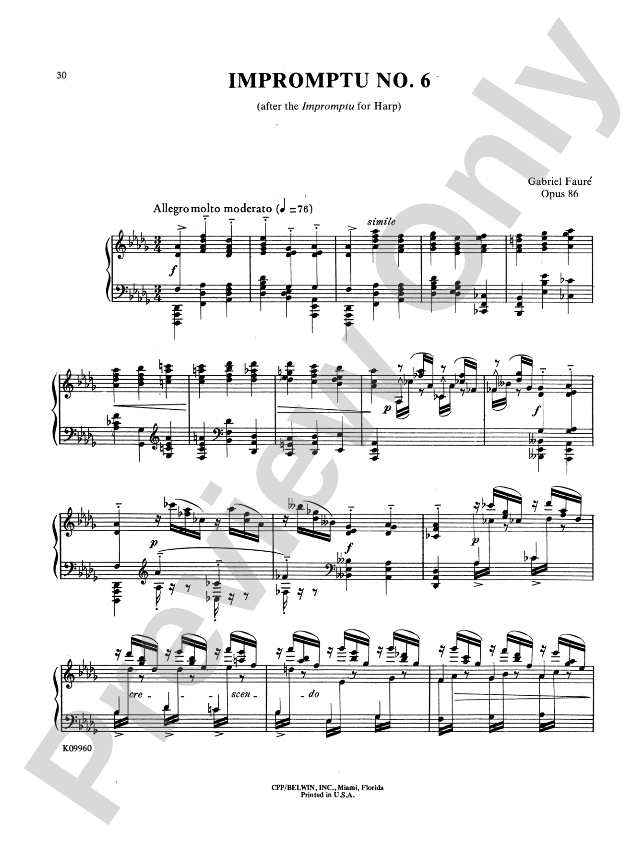Fauré: Selected Works