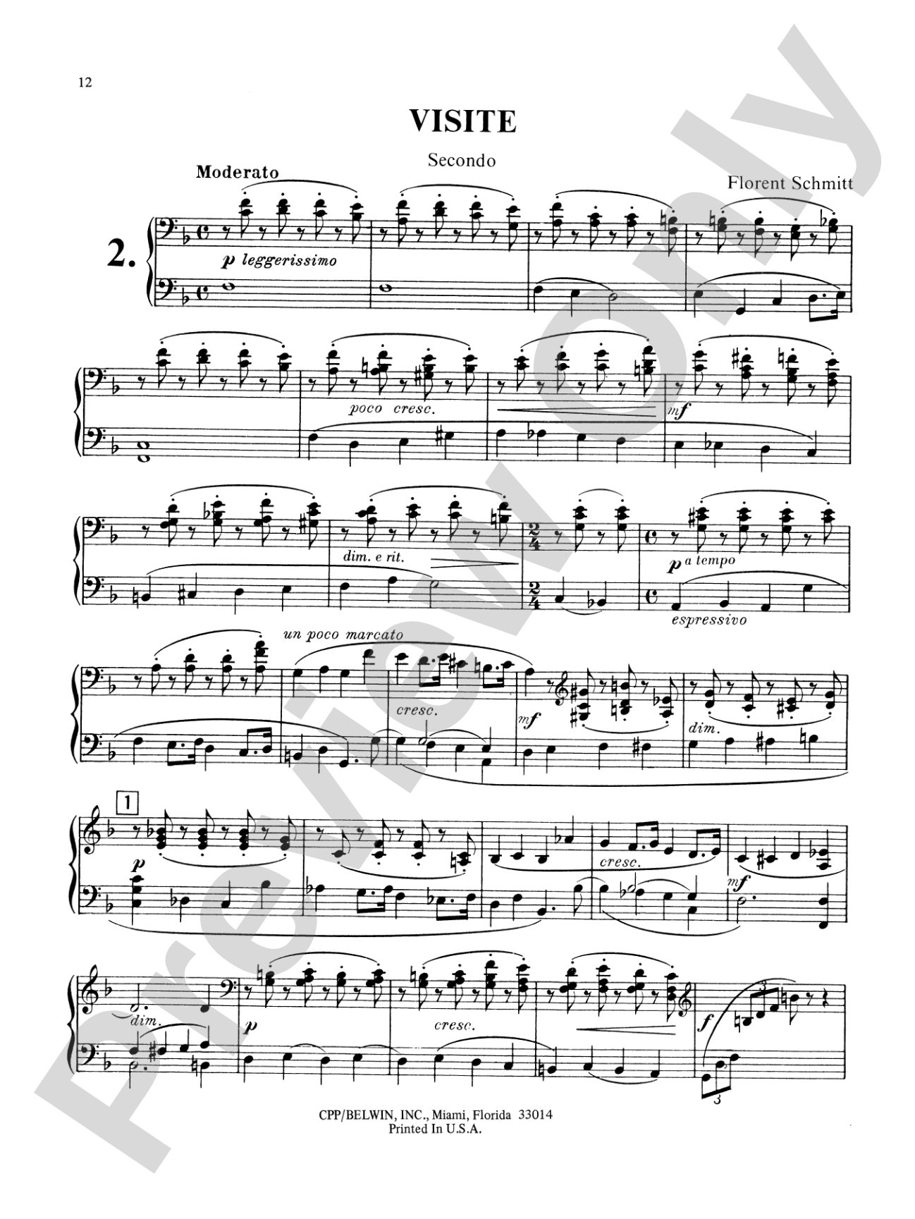Schmitt: Album of Piano Duets, Volume I