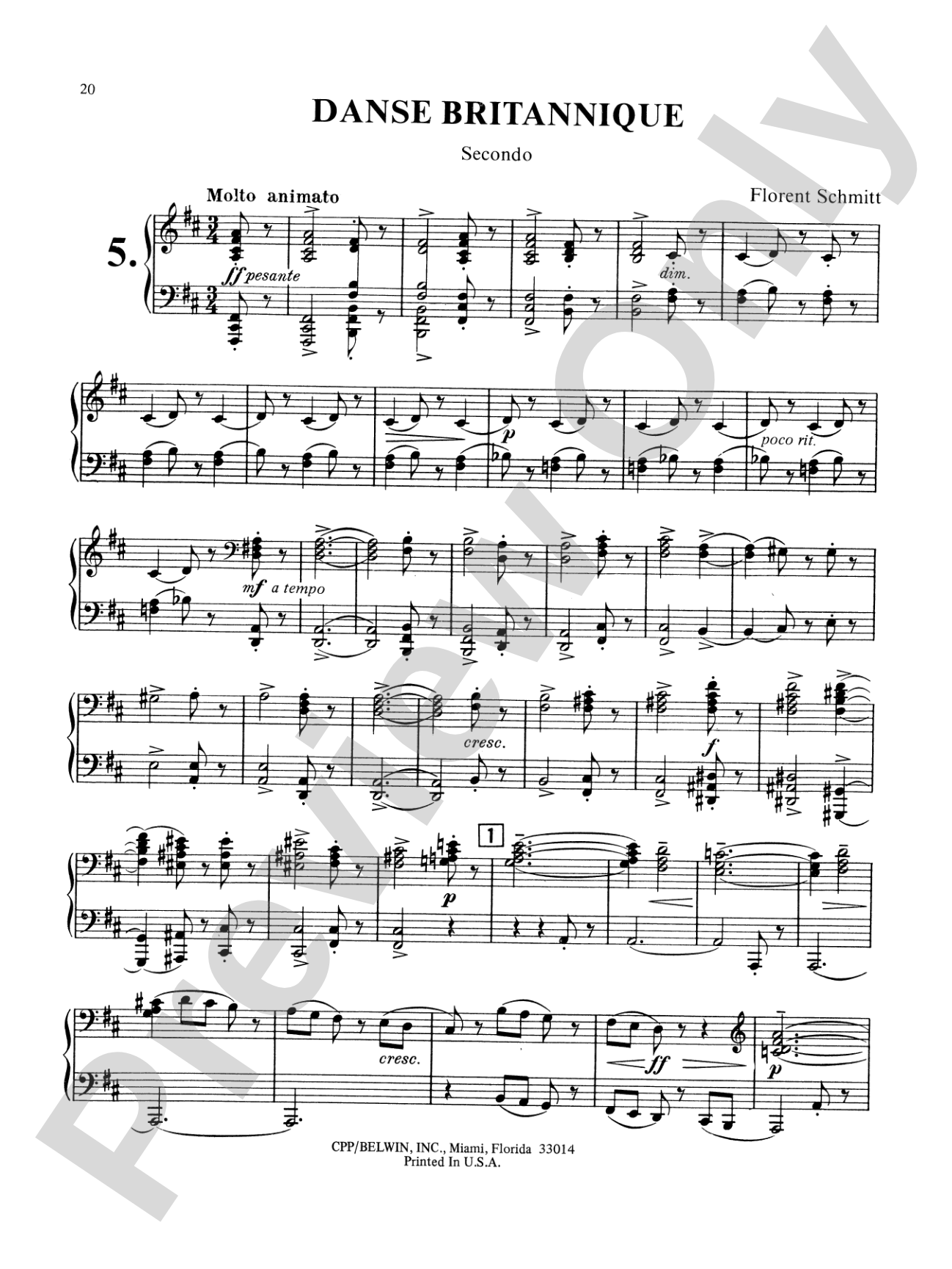 Schmitt: Album of Piano Duets, Volume I