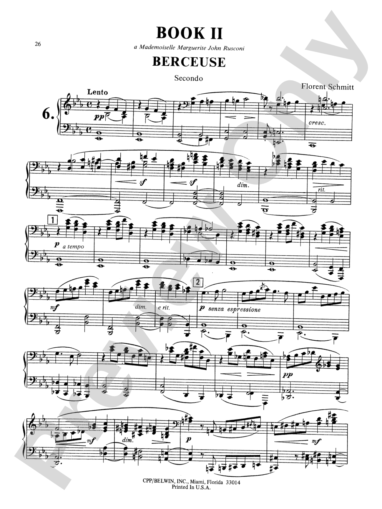 Schmitt: Album of Piano Duets, Volume I