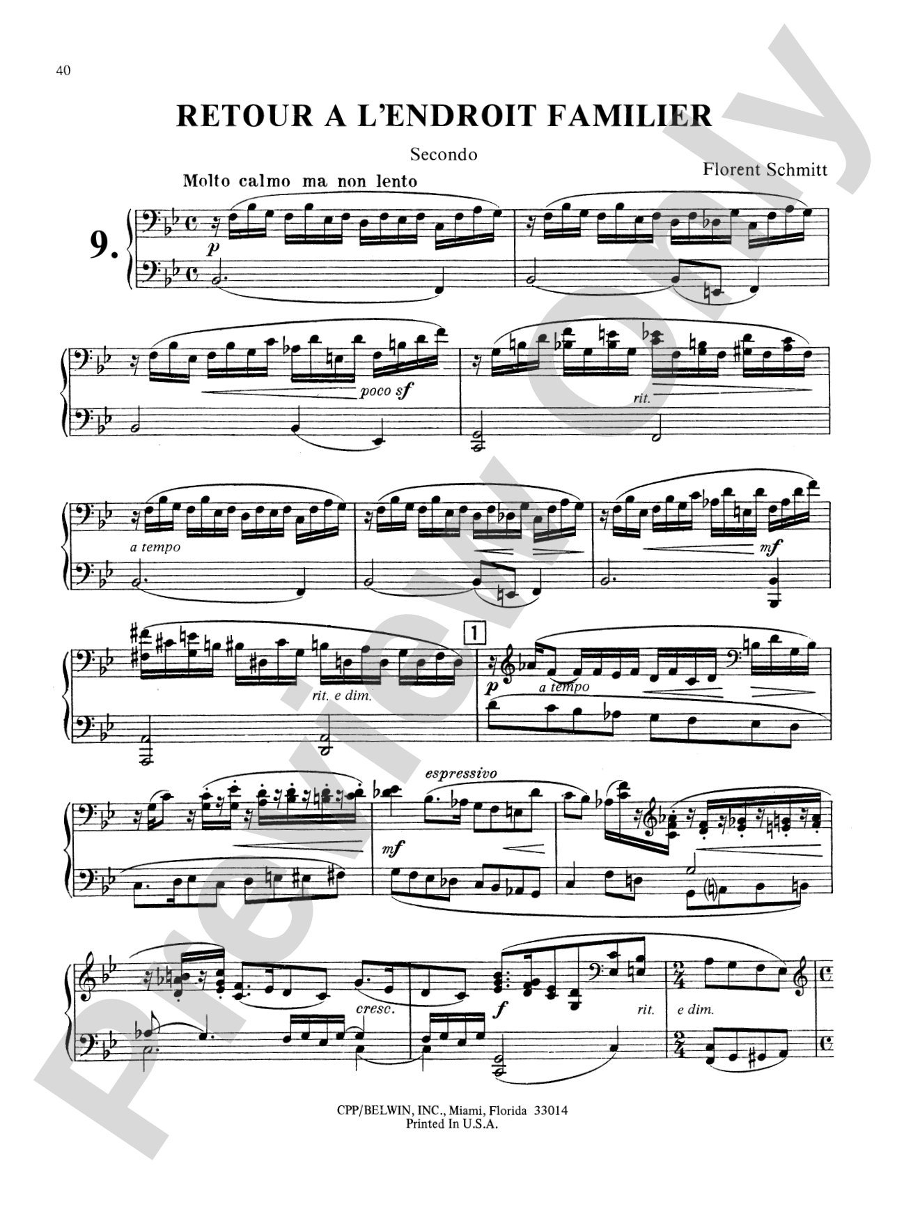 Schmitt: Album of Piano Duets, Volume I