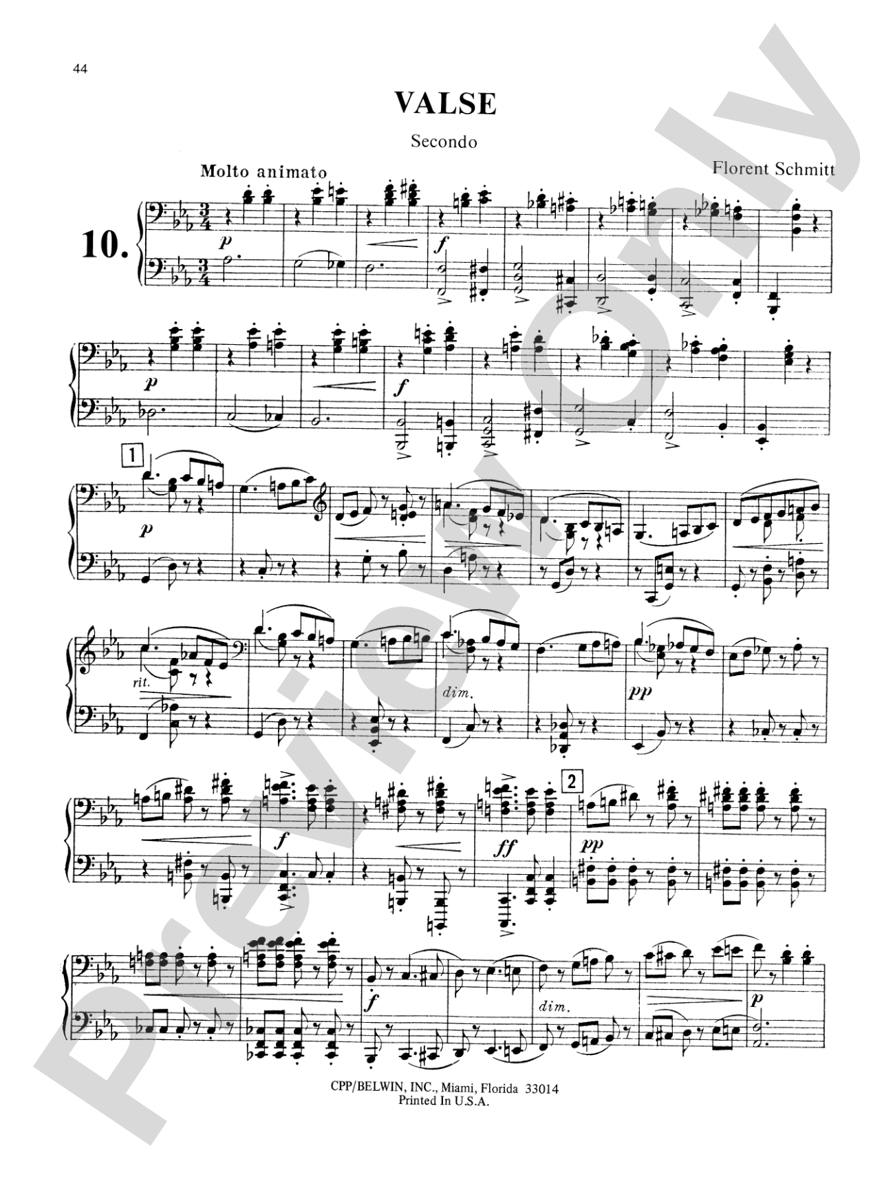 Schmitt: Album of Piano Duets, Volume I