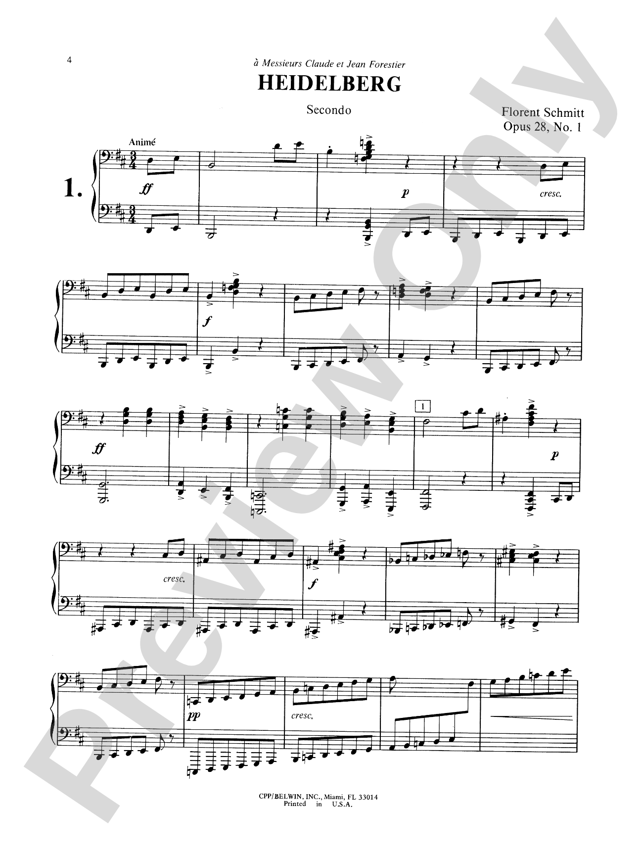 Schmitt: Album of Piano Duets, Volume II: Piano Duet (1 Piano, 4 Hands) Book