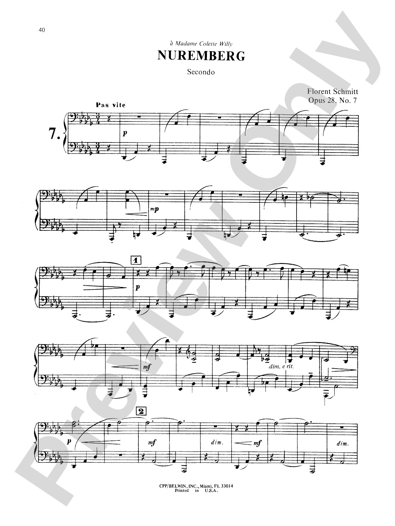 Schmitt: Album of Piano Duets, Volume II
