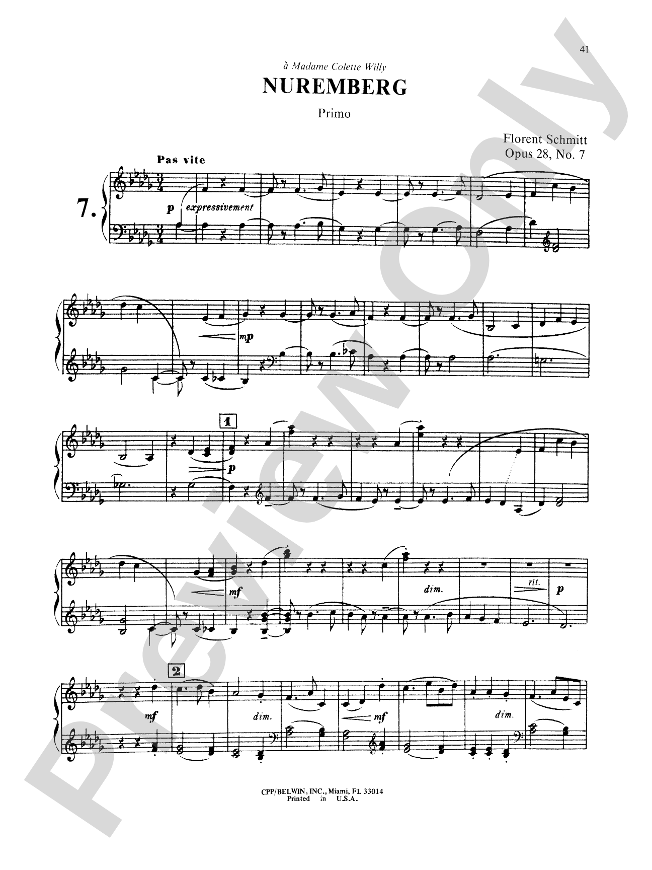 Schmitt: Album of Piano Duets, Volume II