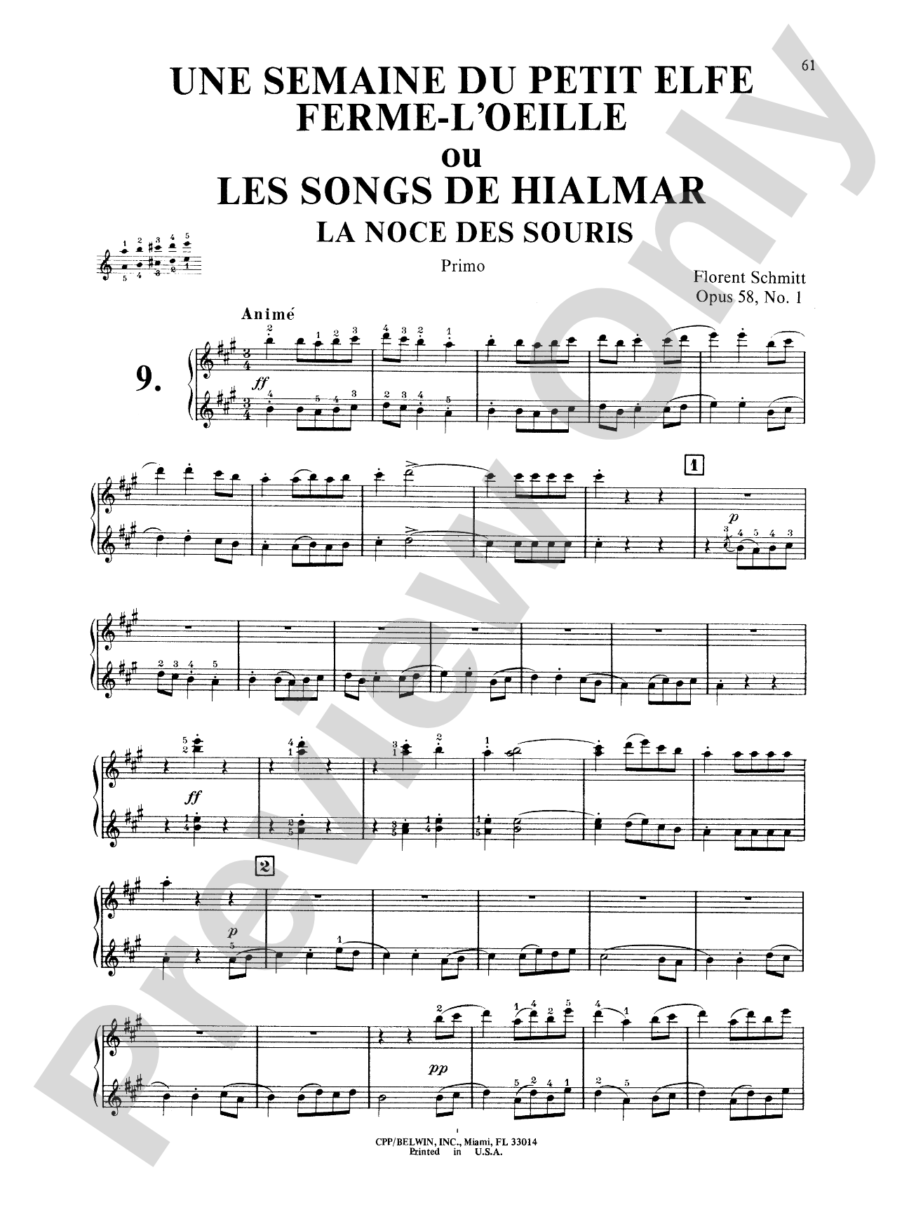 Schmitt: Album of Piano Duets, Volume II