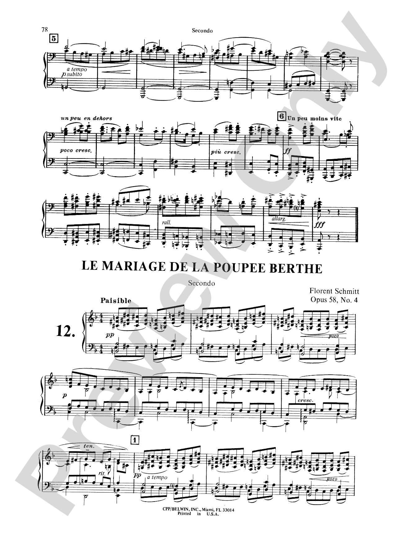 Schmitt: Album of Piano Duets, Volume II