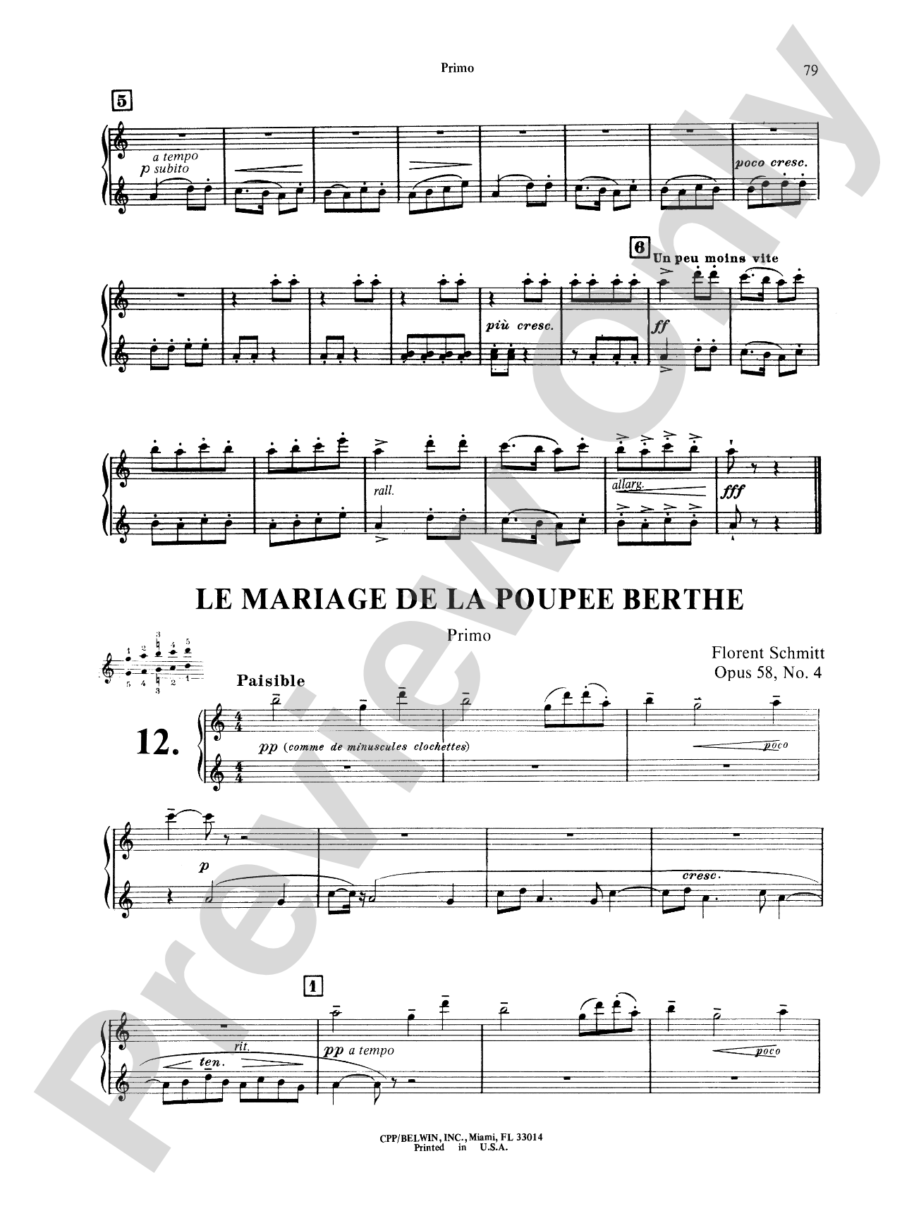 Schmitt: Album of Piano Duets, Volume II