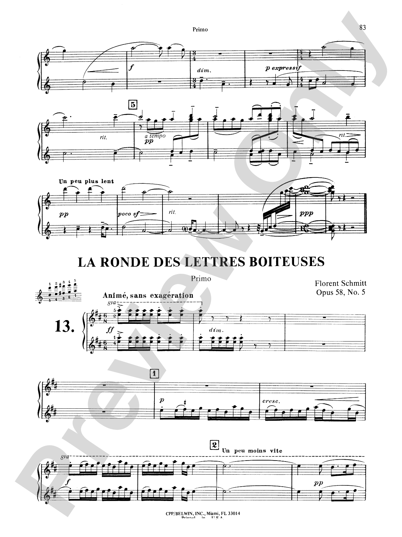 Schmitt: Album of Piano Duets, Volume II