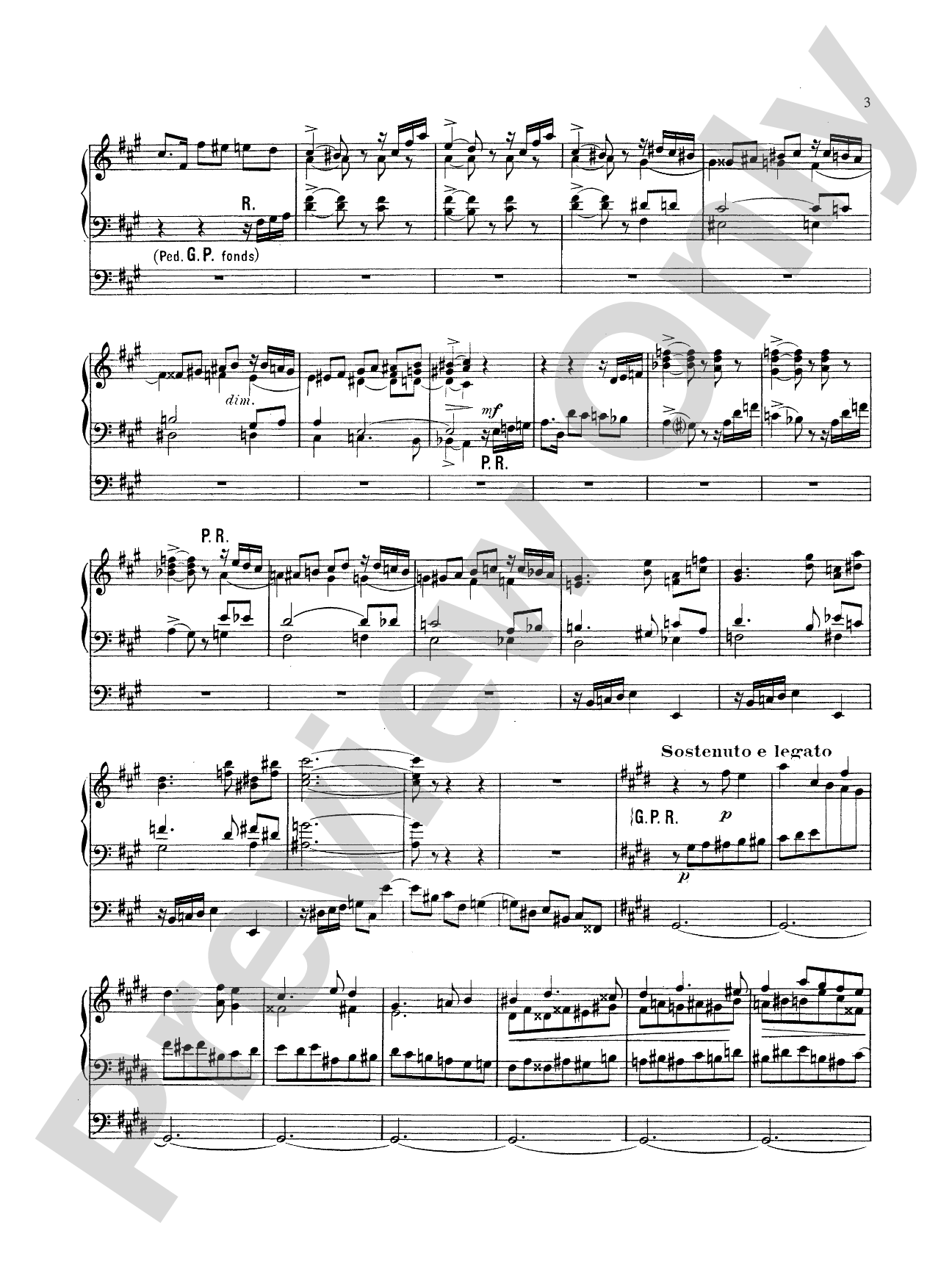 Vierne: Symphony No. 3, Op. 28: Organ Sheet