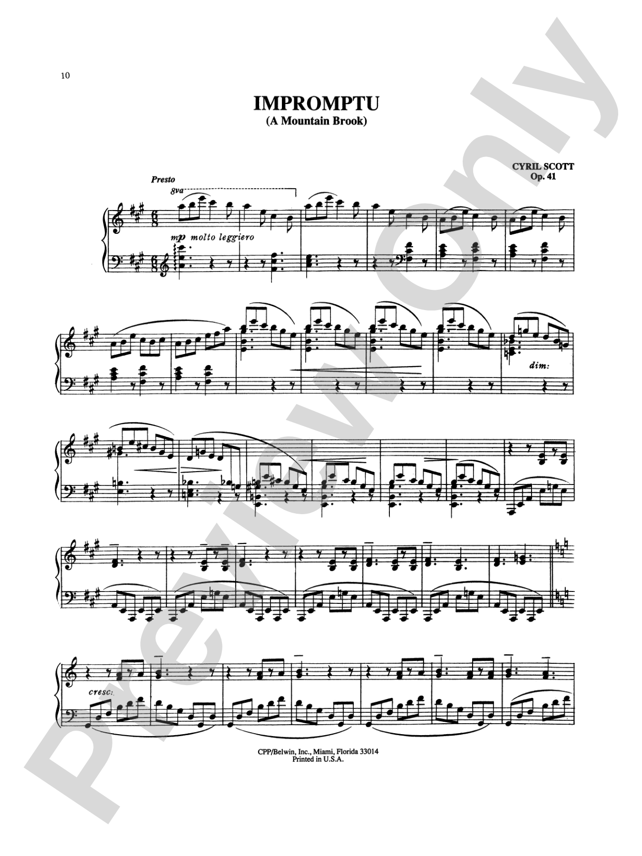 Scott: Selected Piano Works