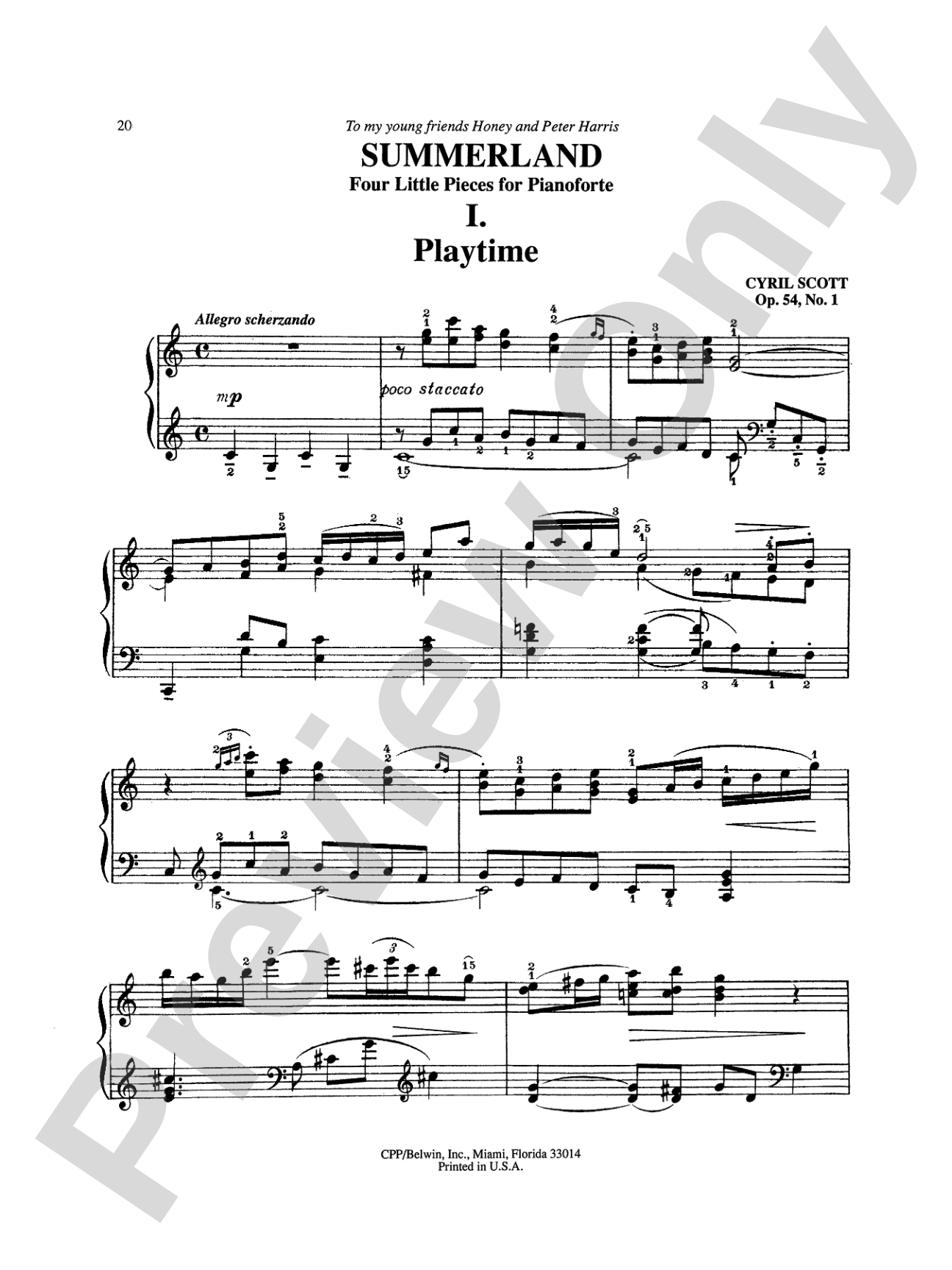 Scott: Selected Piano Works