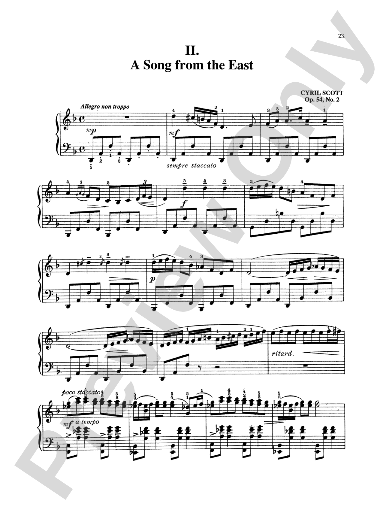 Scott: Selected Piano Works