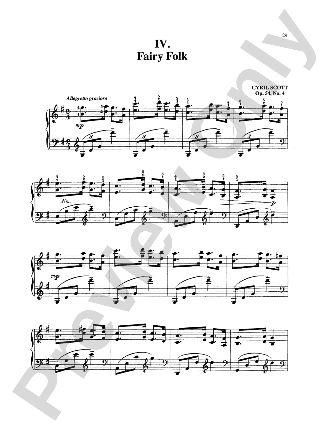 Scott: Selected Piano Works