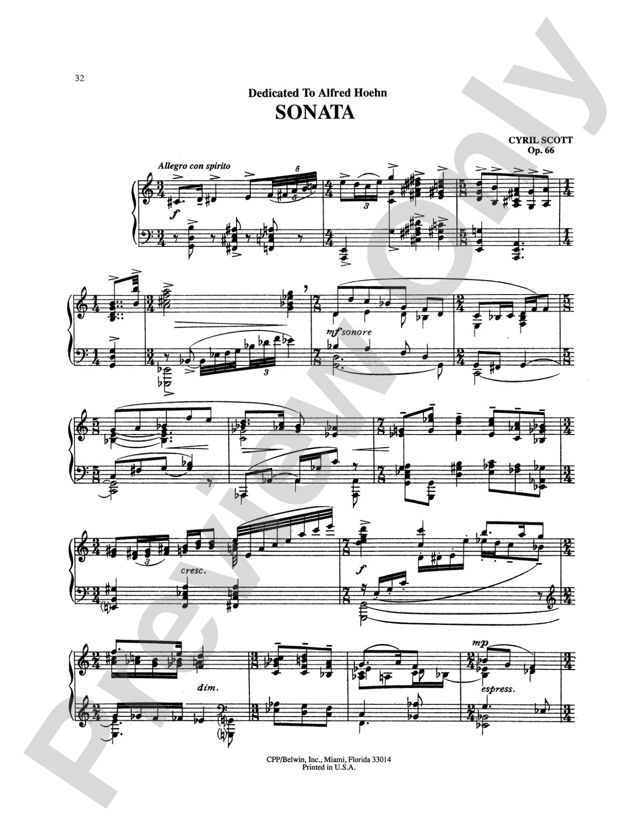 Scott: Selected Piano Works
