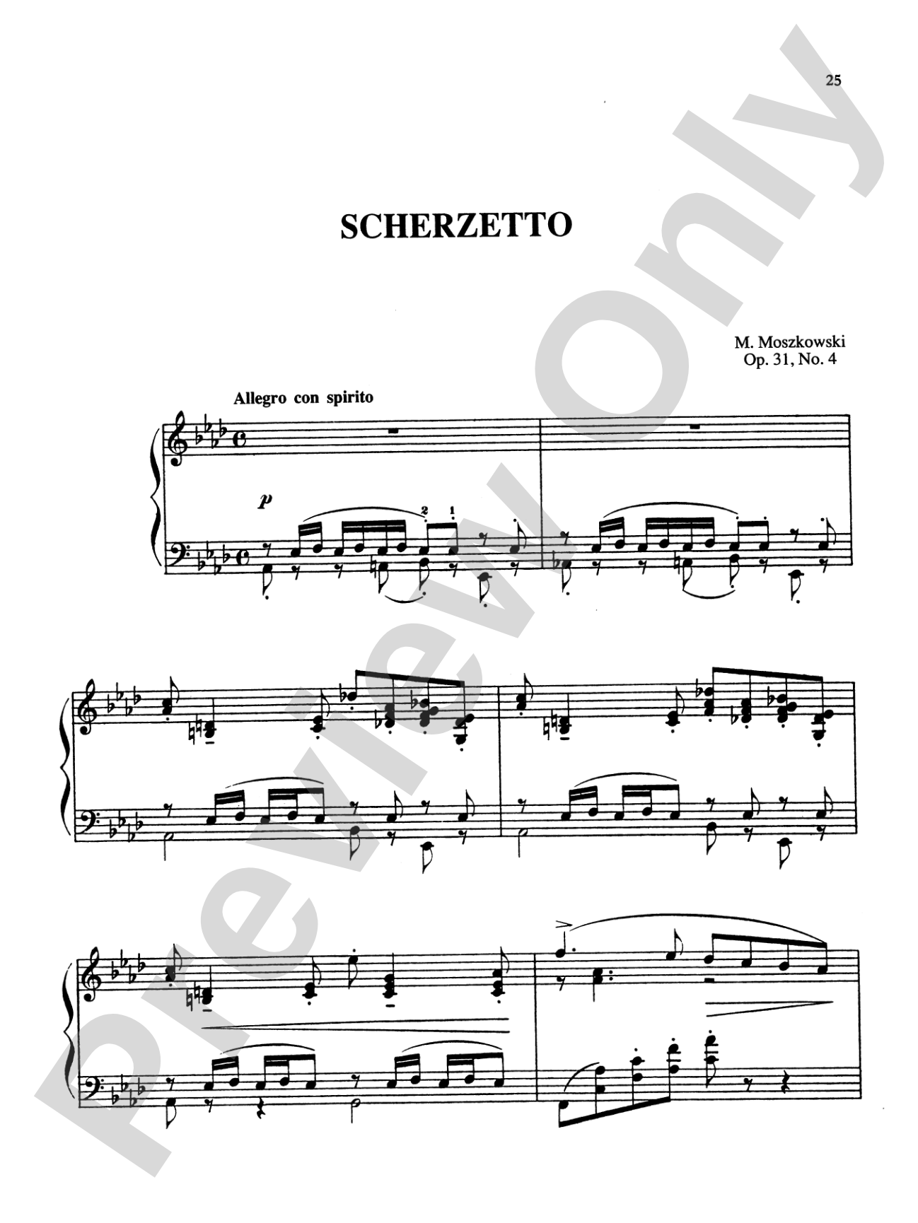 Moszkowski: Six Pieces, Op. 31