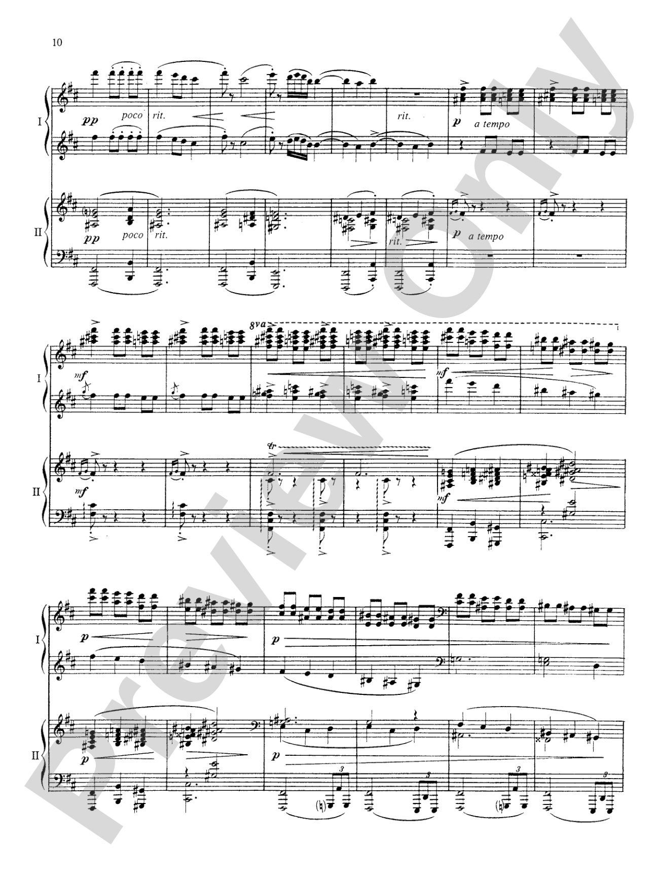 Ravel: Rhapsodie Espagnole: Piano Duet (1 Piano, 4 Hands)