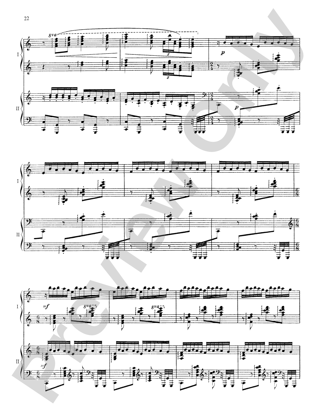 Ravel: Rhapsodie Espagnole: Piano Duet (1 Piano, 4 Hands)
