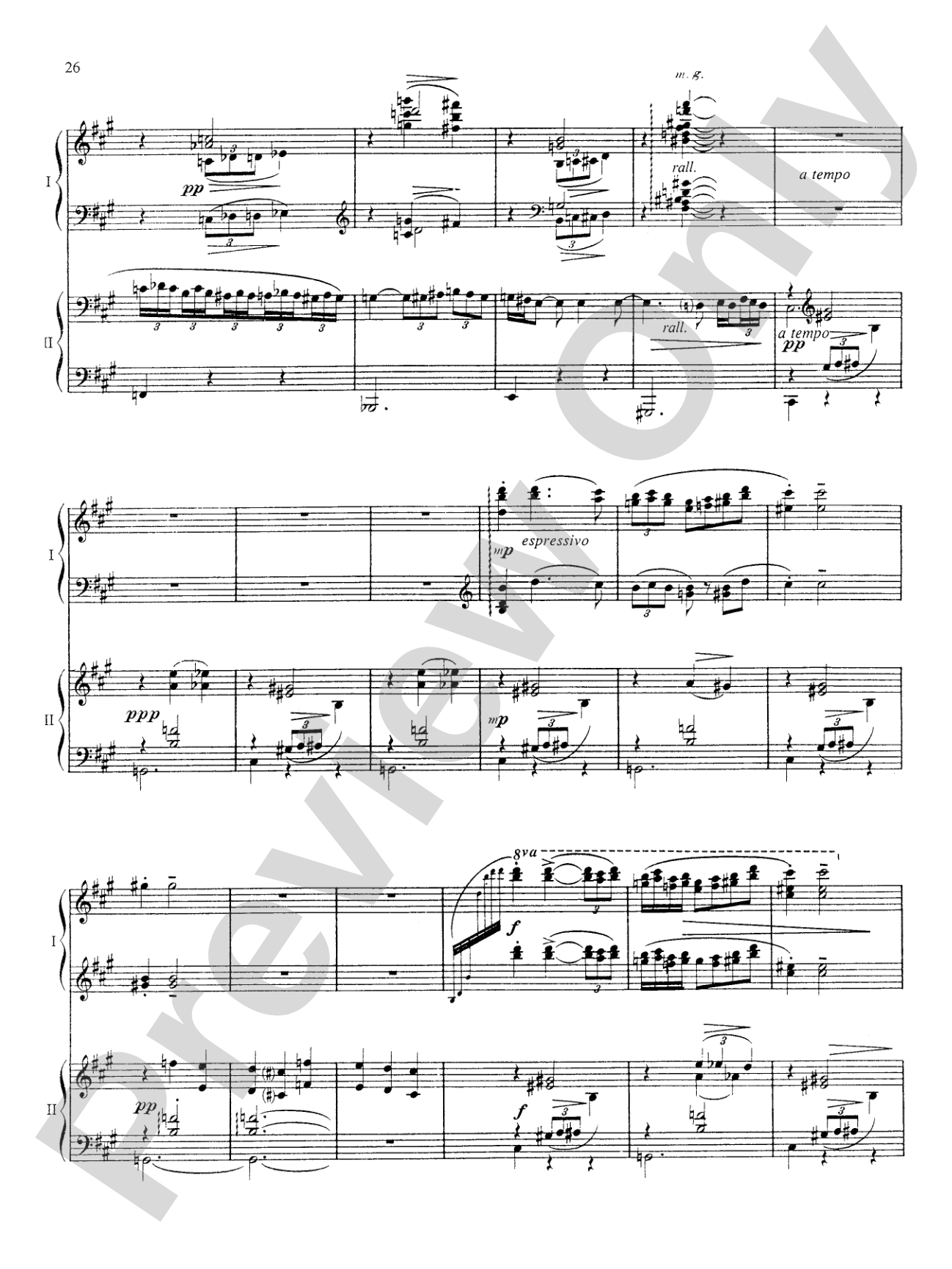 Ravel: Rhapsodie Espagnole: Piano Duet (1 Piano, 4 Hands)
